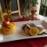 Rode poon op een bedje van zeekraal en lamsoren geserveerd met puree en groenten brochette 