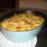 Romige aspergeschotel met ham, kaas en aardappelschijfjes