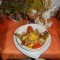 Dagschotel: scampi's met witloof, tomaat en puree