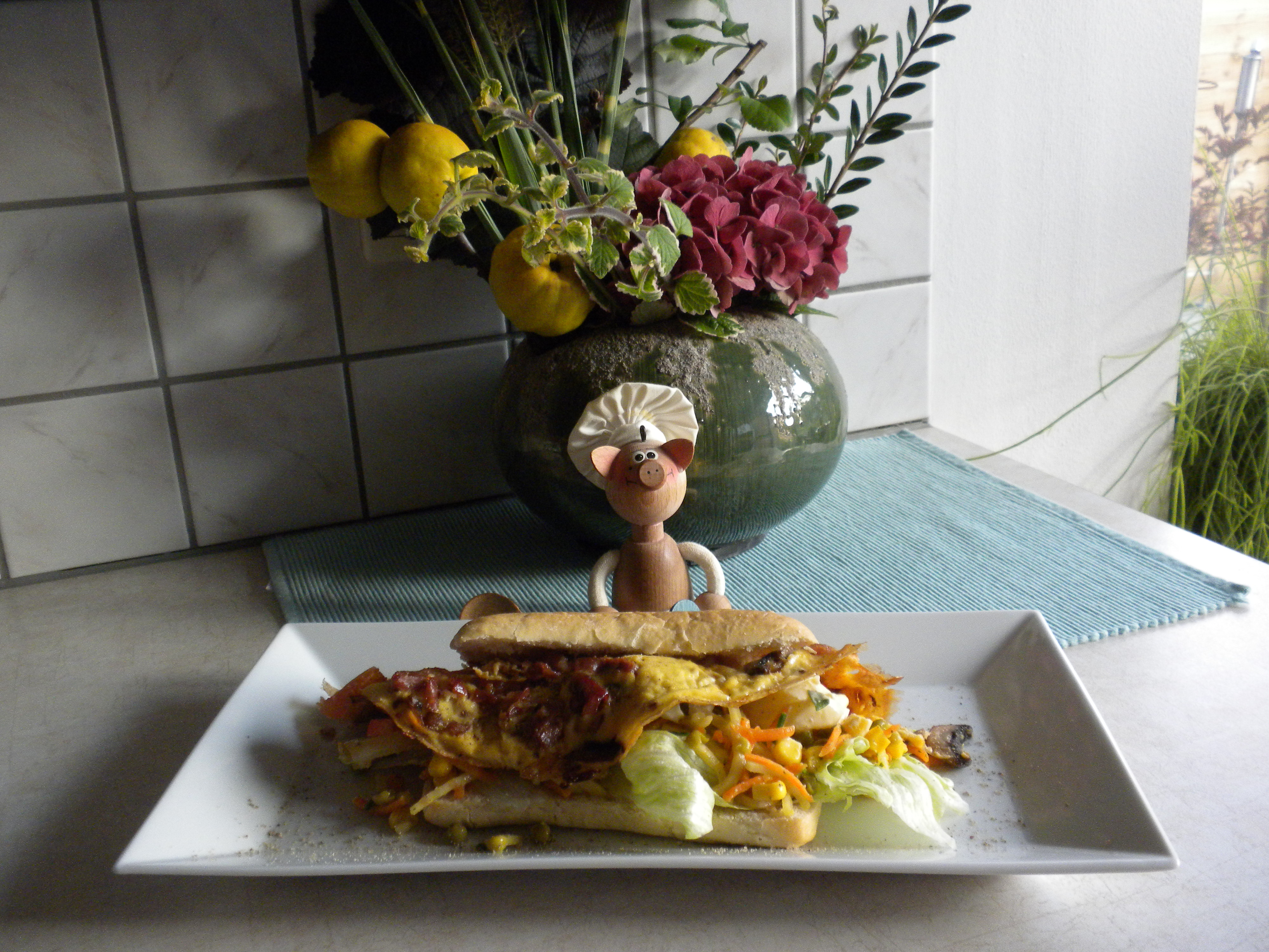 Panini rijkelijk gevuld