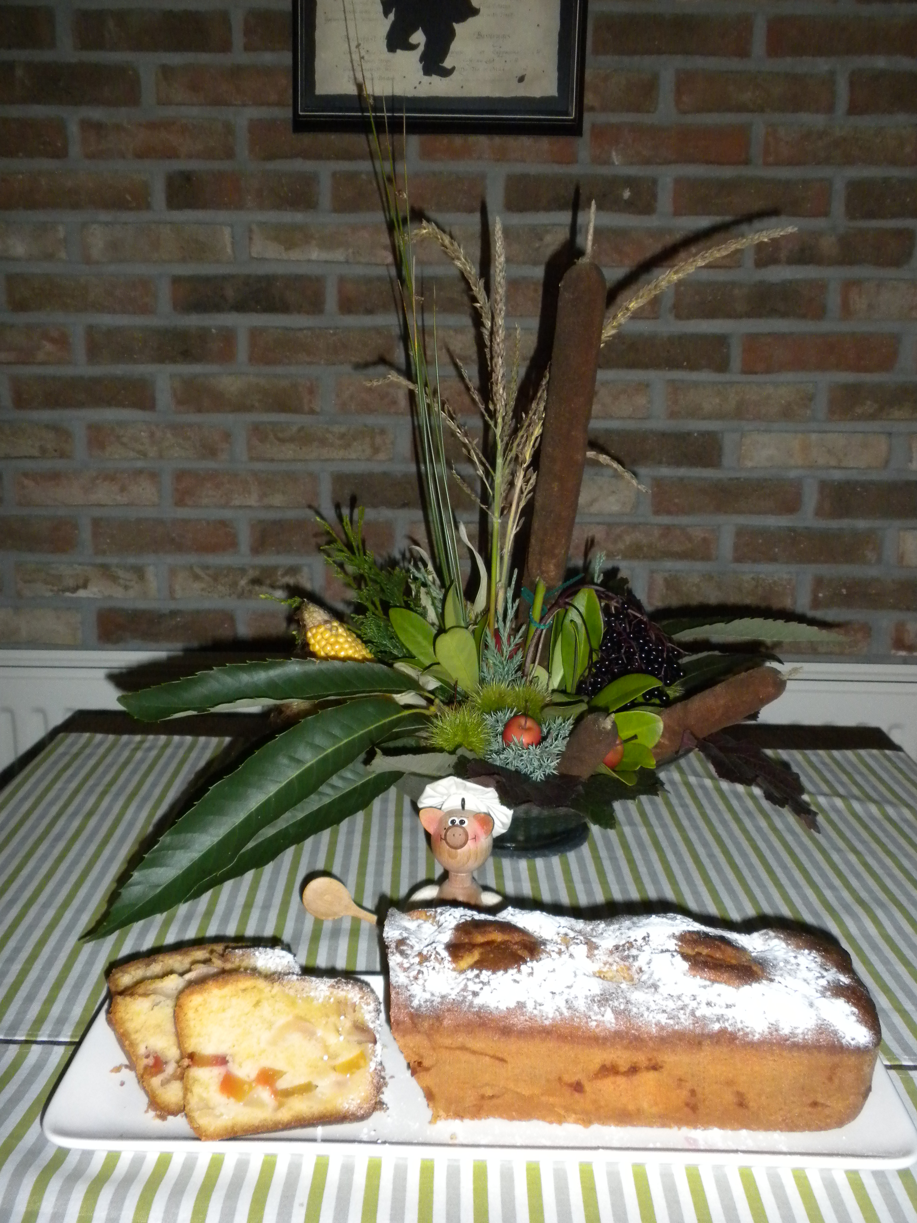 Cake een surprise van appel, peer en nectarine