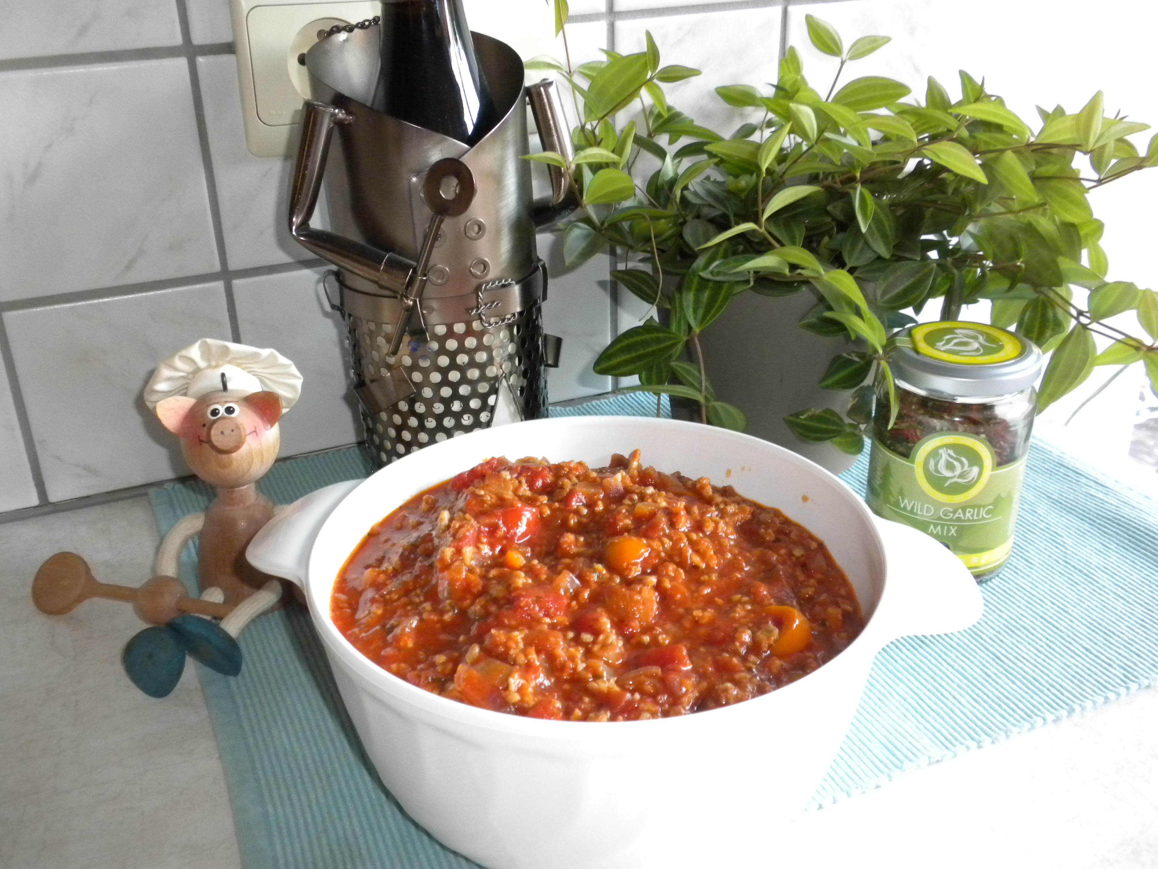 Saus voor bij de pasta met kalfs-gehakt