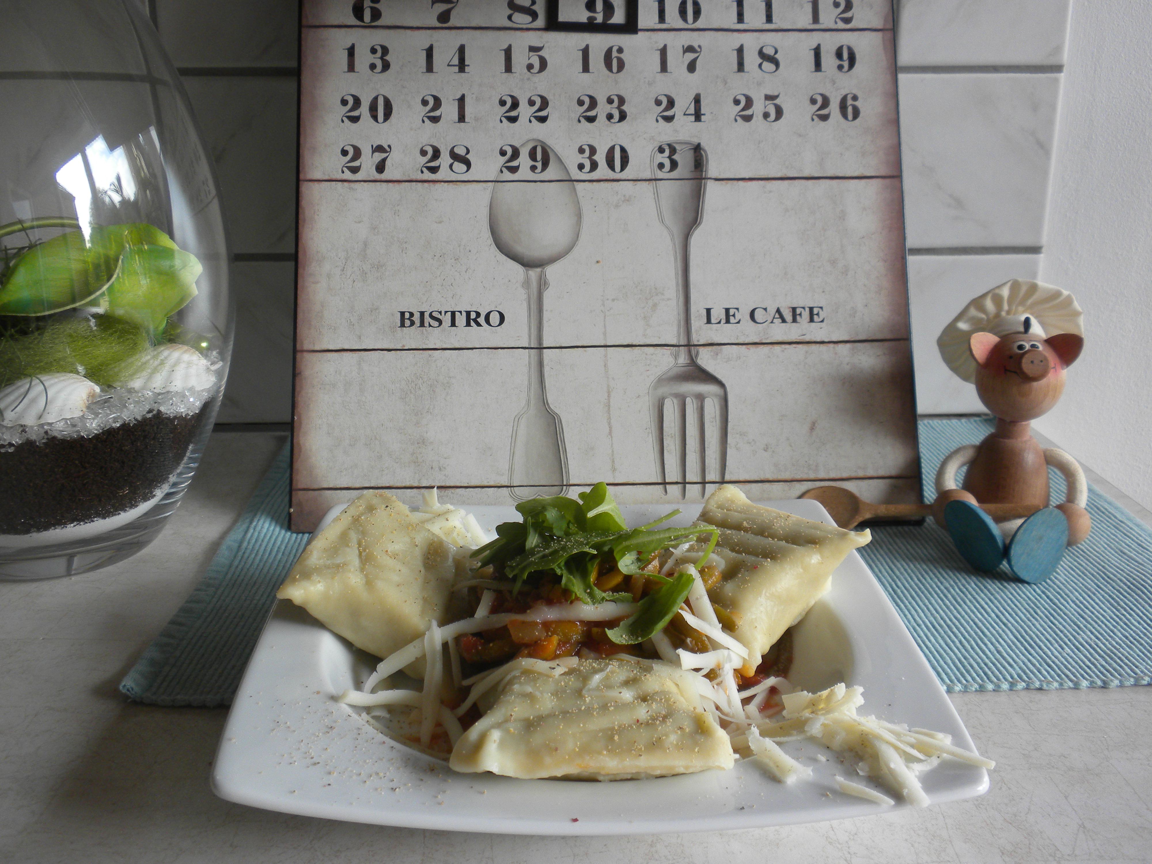 Dagschotel: bigg ravioli vegetarisch