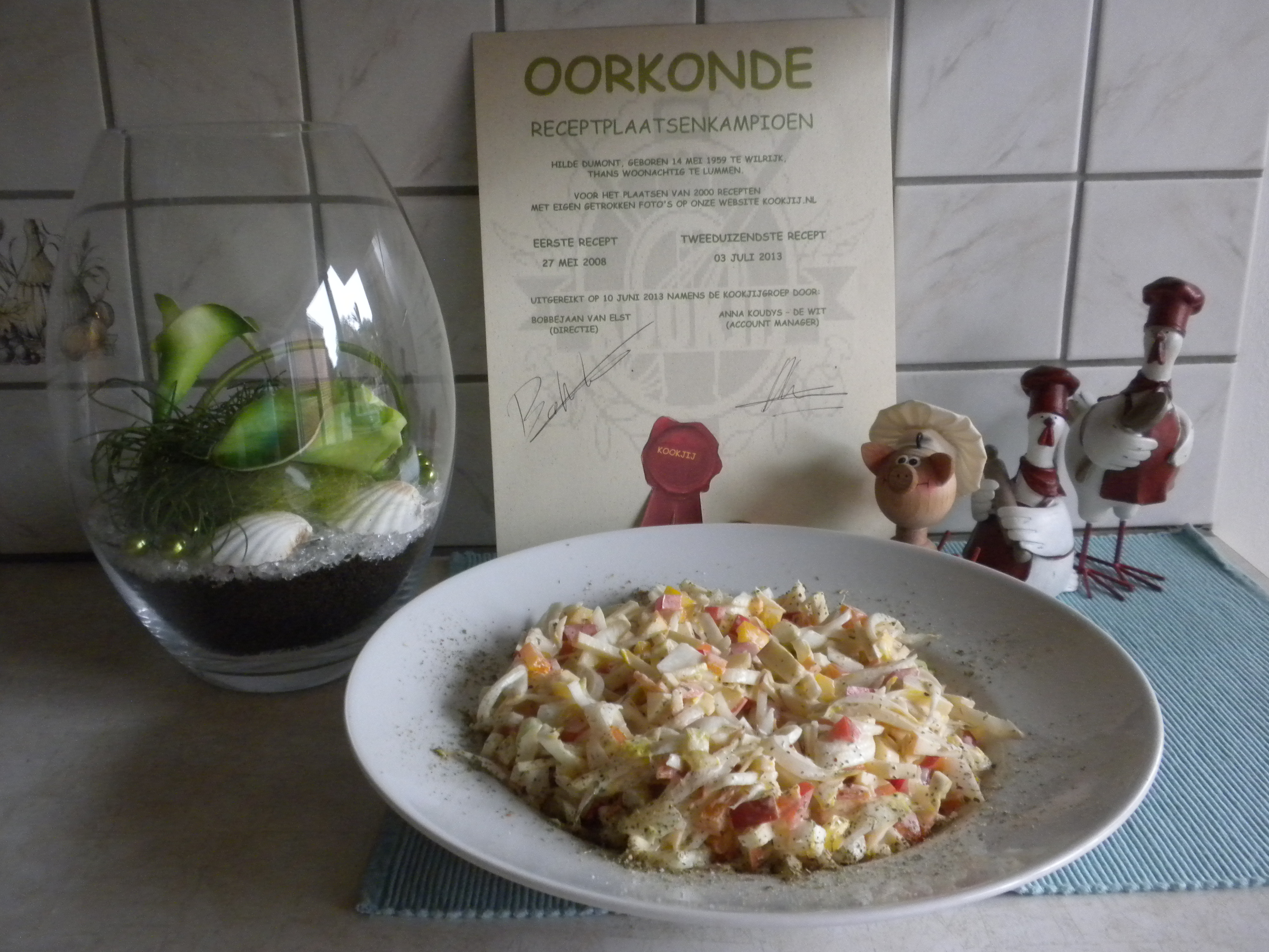 Witloofsalade op Italiaanse toer