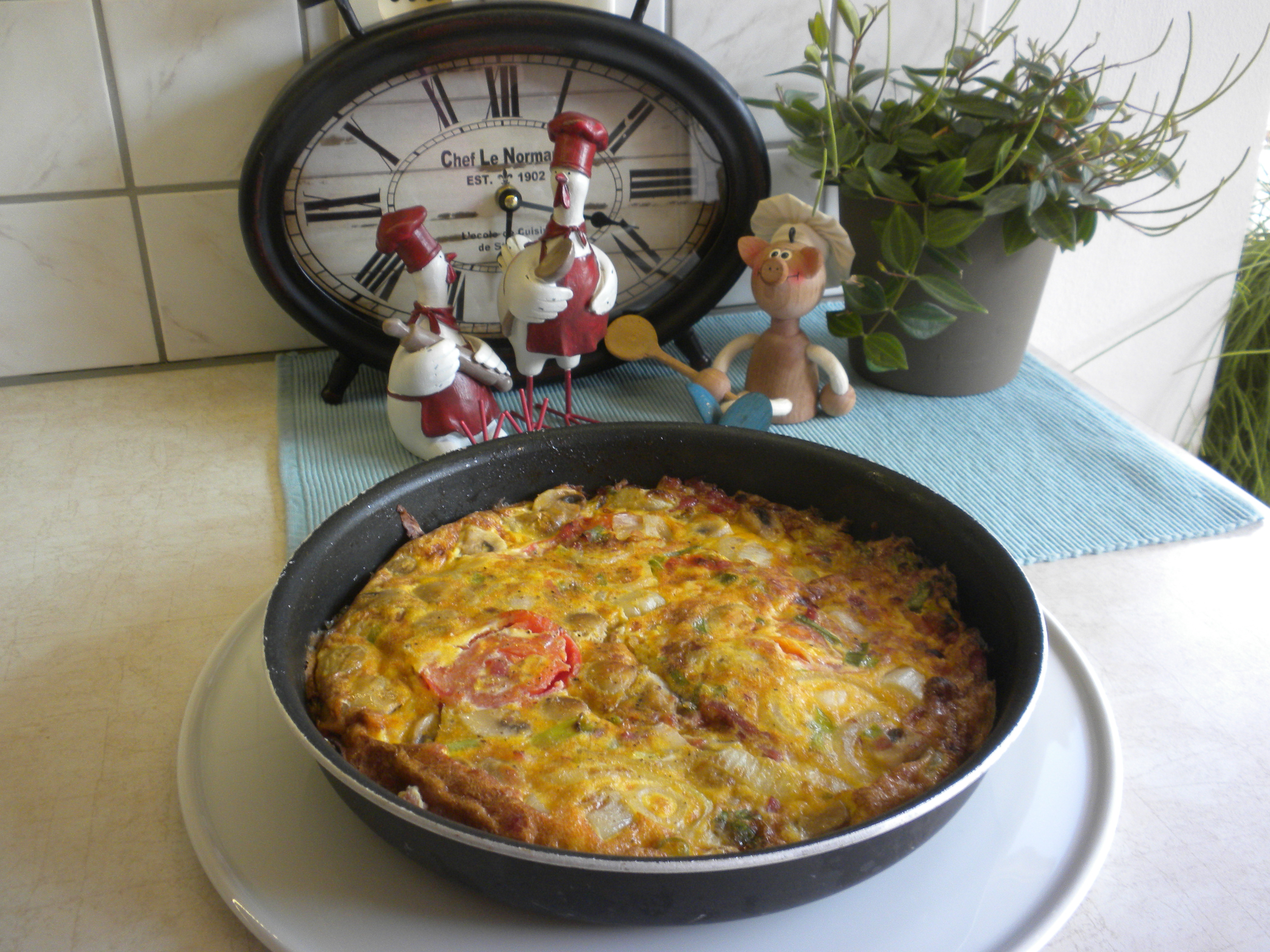 Omeletje boordevol verse groenten