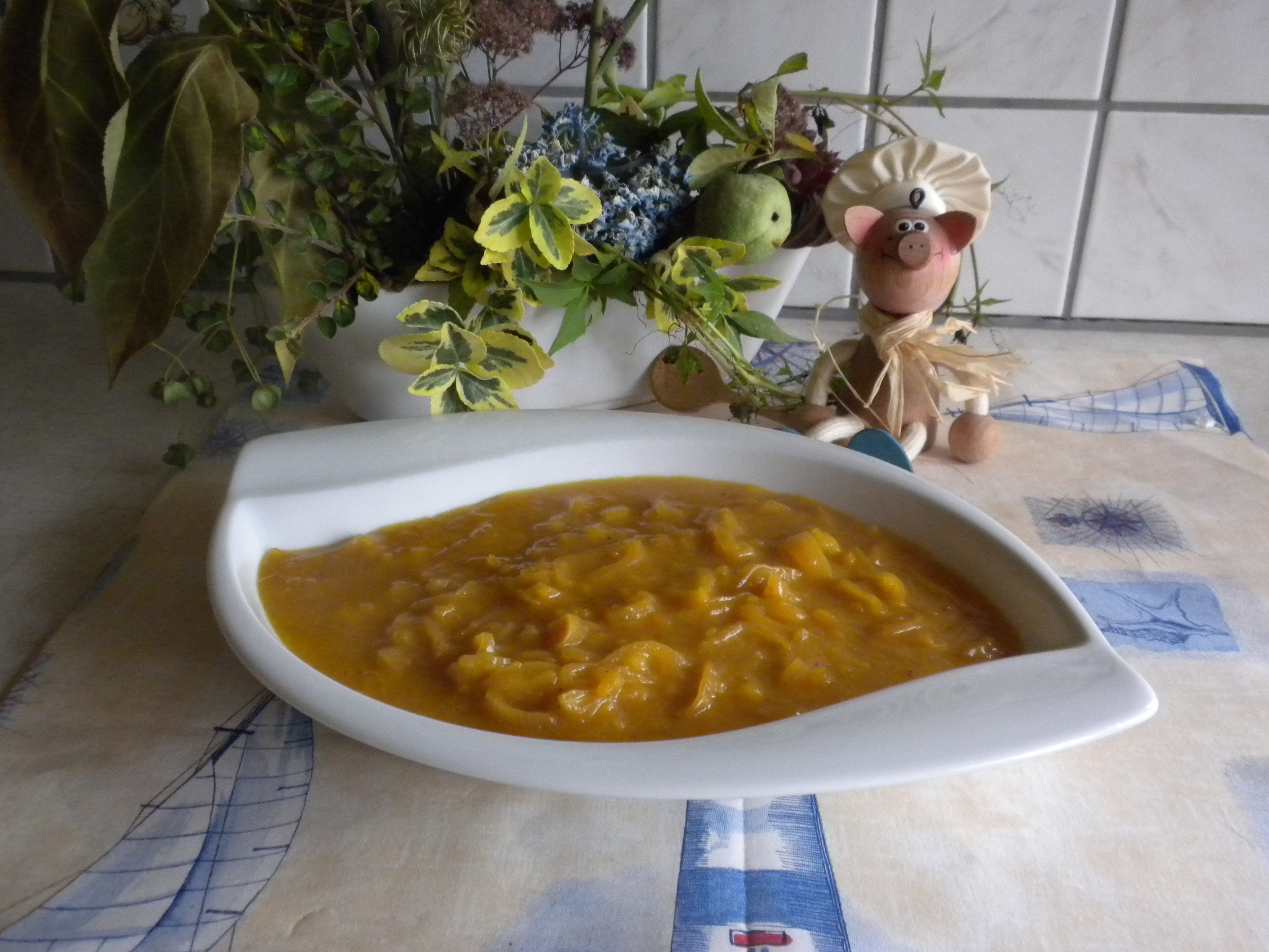 Saus:pittig en fris met appelsien