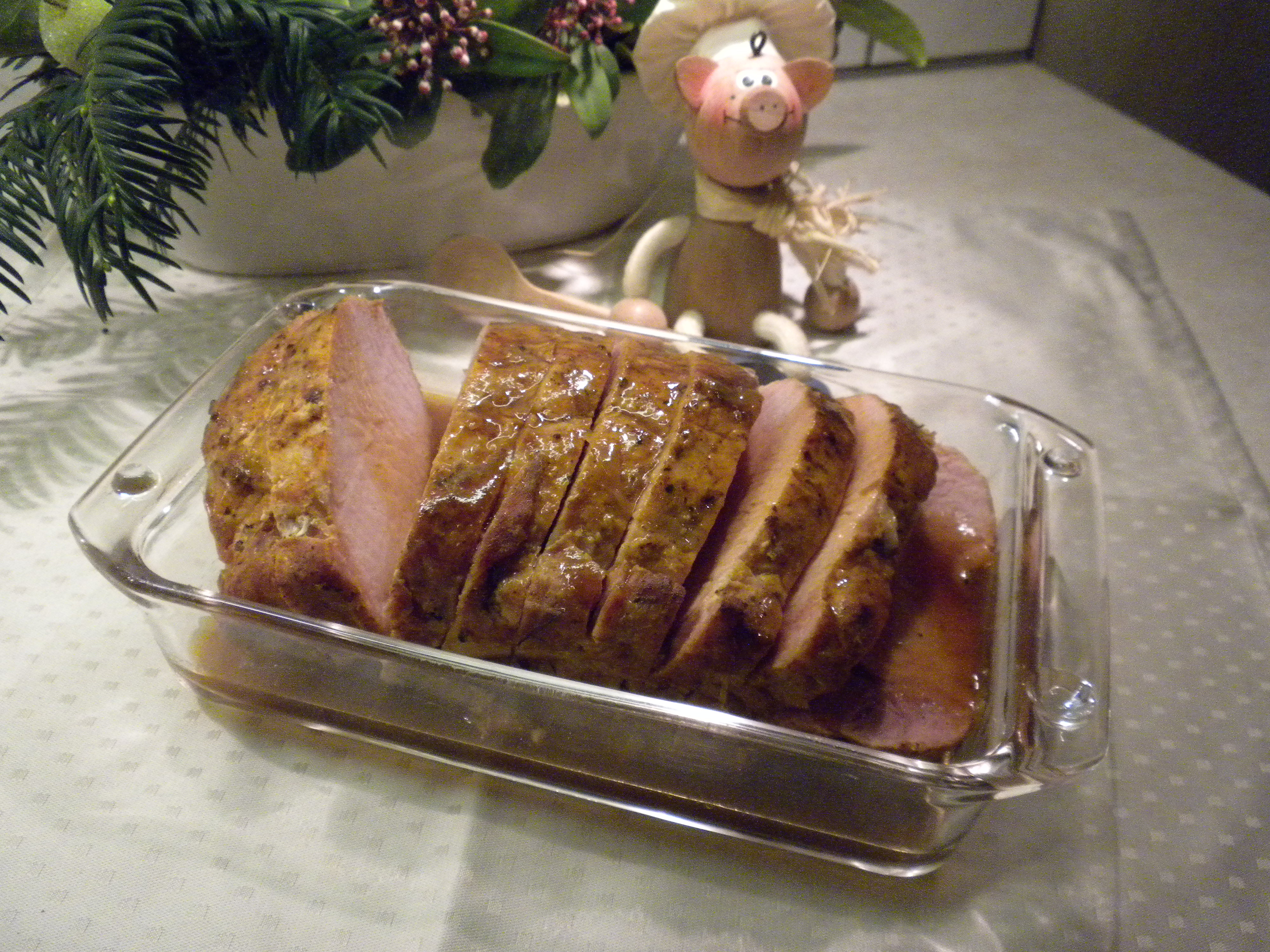 Gebraad licht gerookt met een marinade