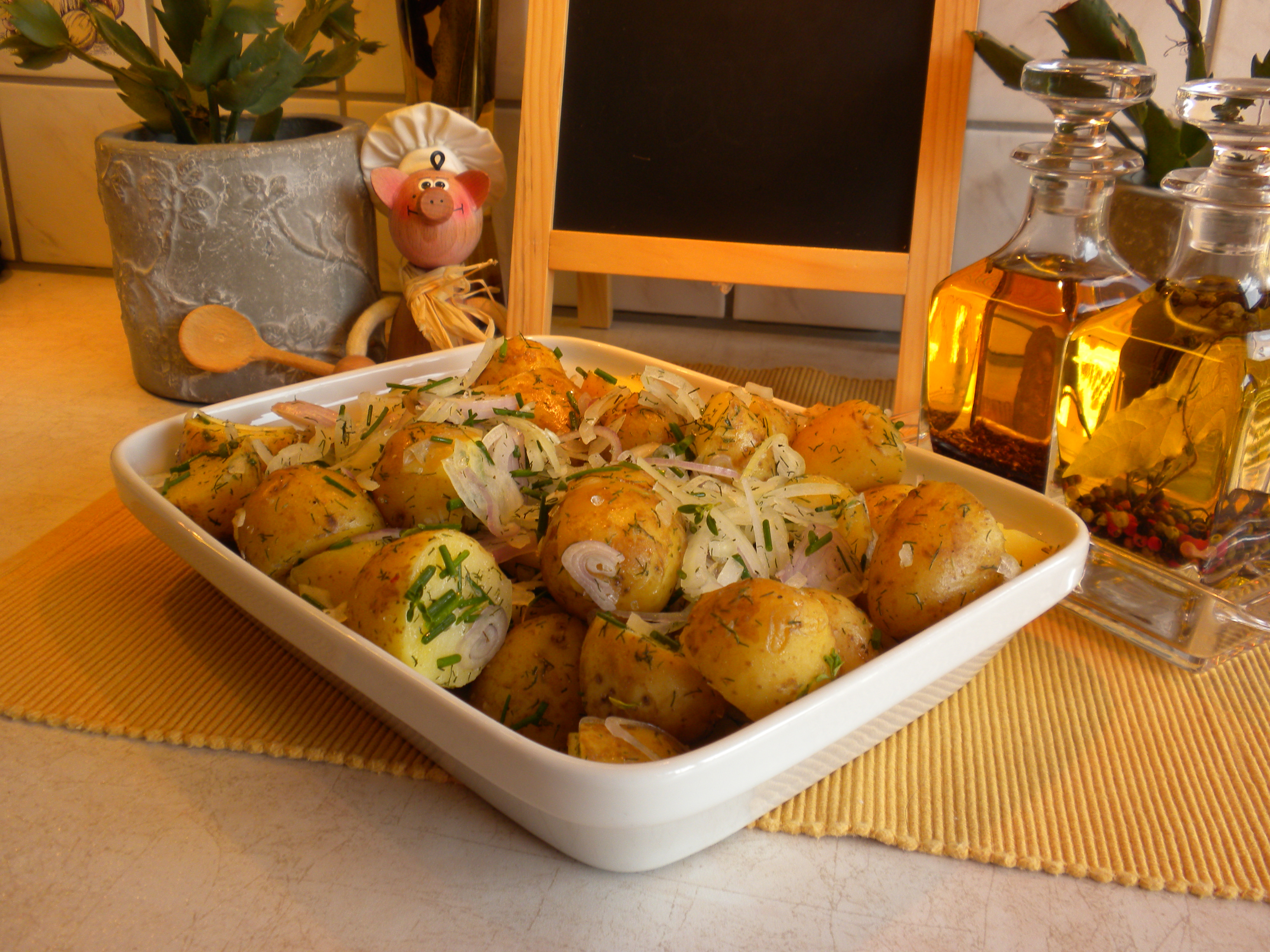 Aardappel in schil heerlijk koud voor bij bbq