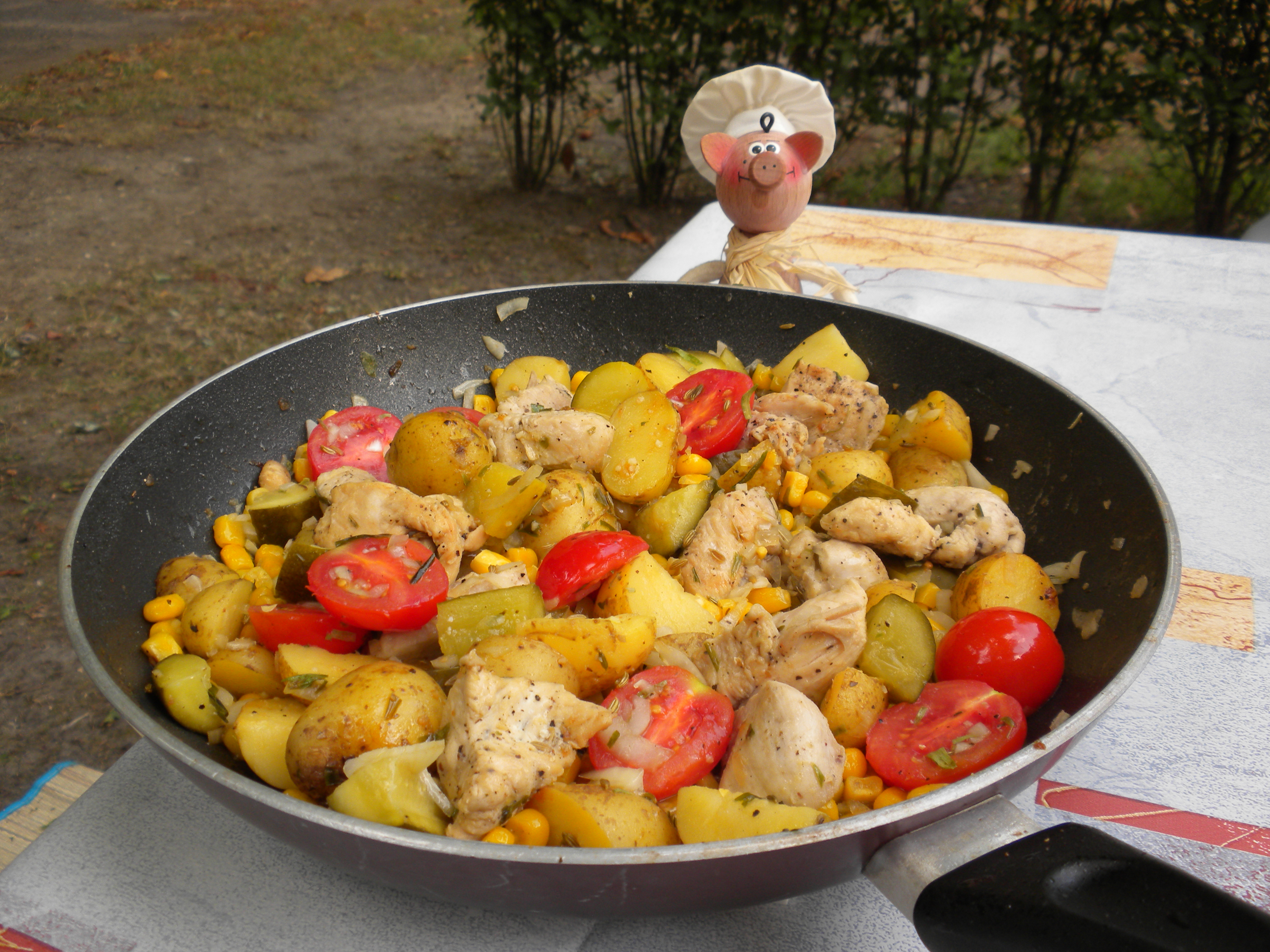 Vakantie : Een-pansgerecht met kip en ....