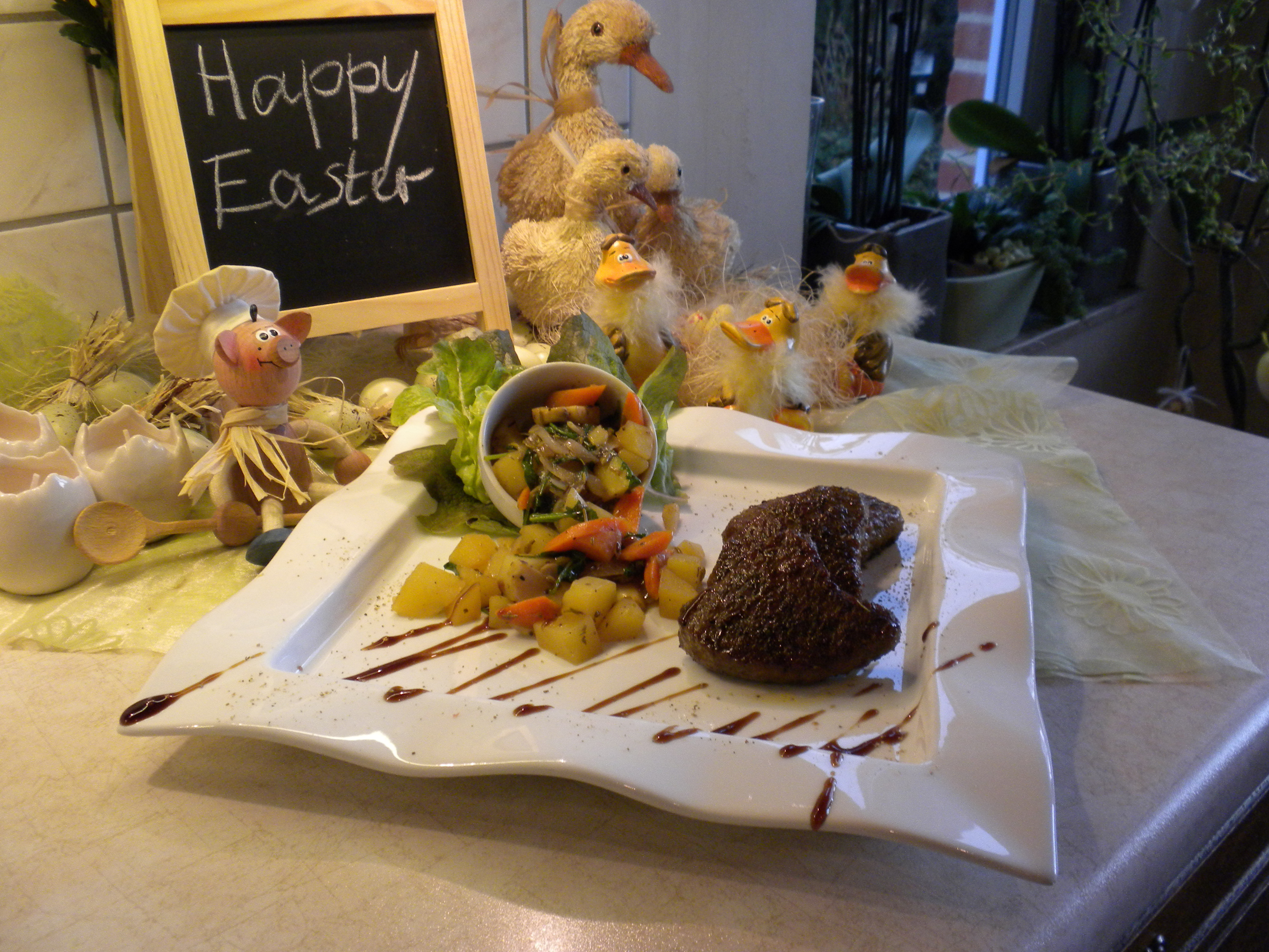 Gepaneerd kalfsgehakt met stoofpotje van ...