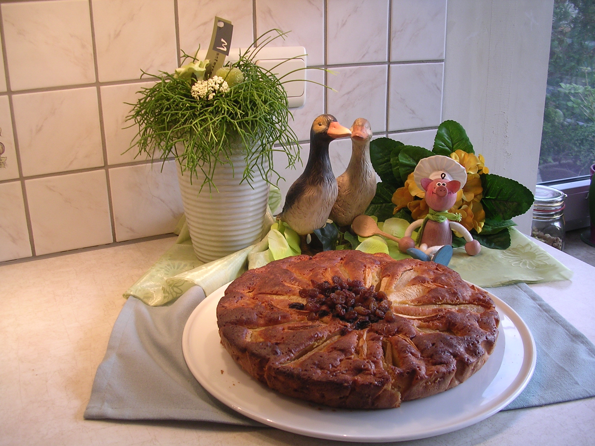 Cake met appels en peren