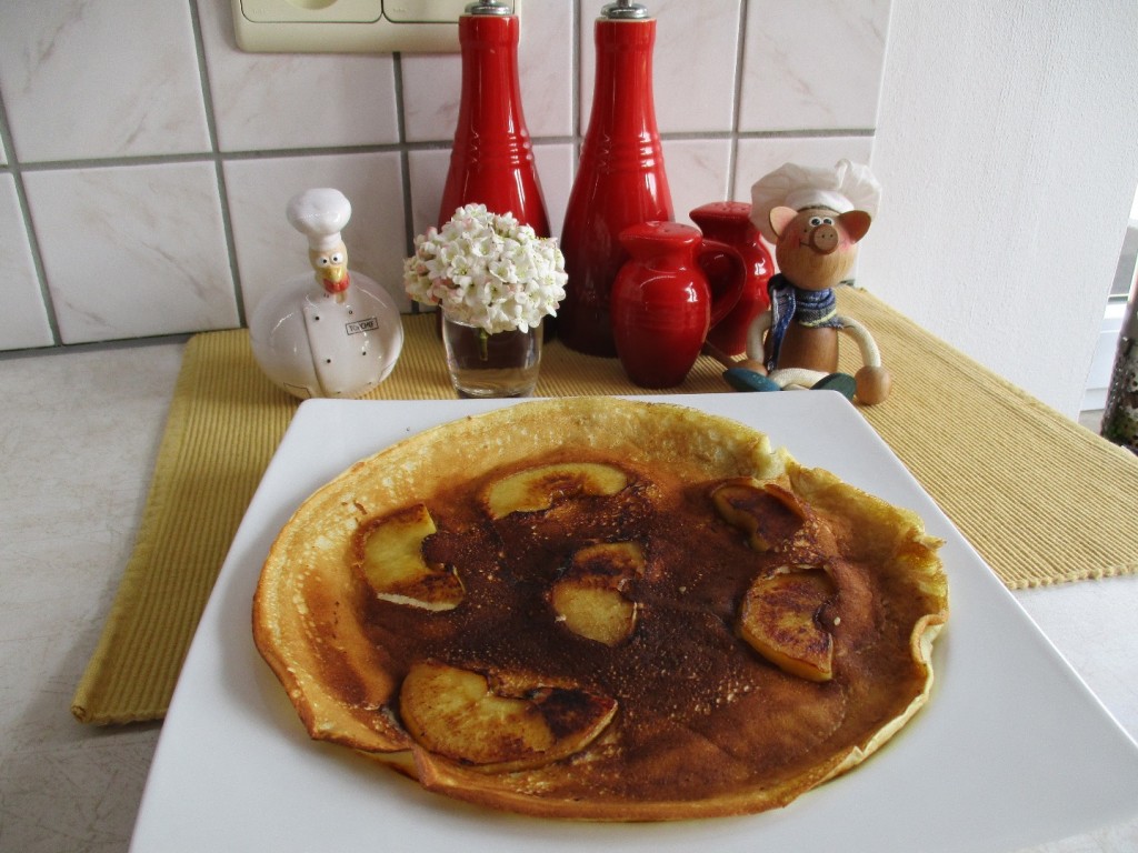 Dessert: pannenkoeken met appel