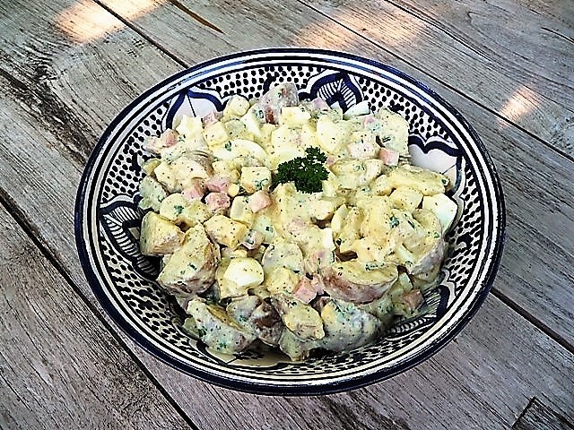 Witte asperge aardappelsalade (La Place)