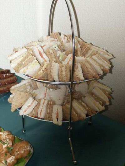 Sandwiches voor een high tea