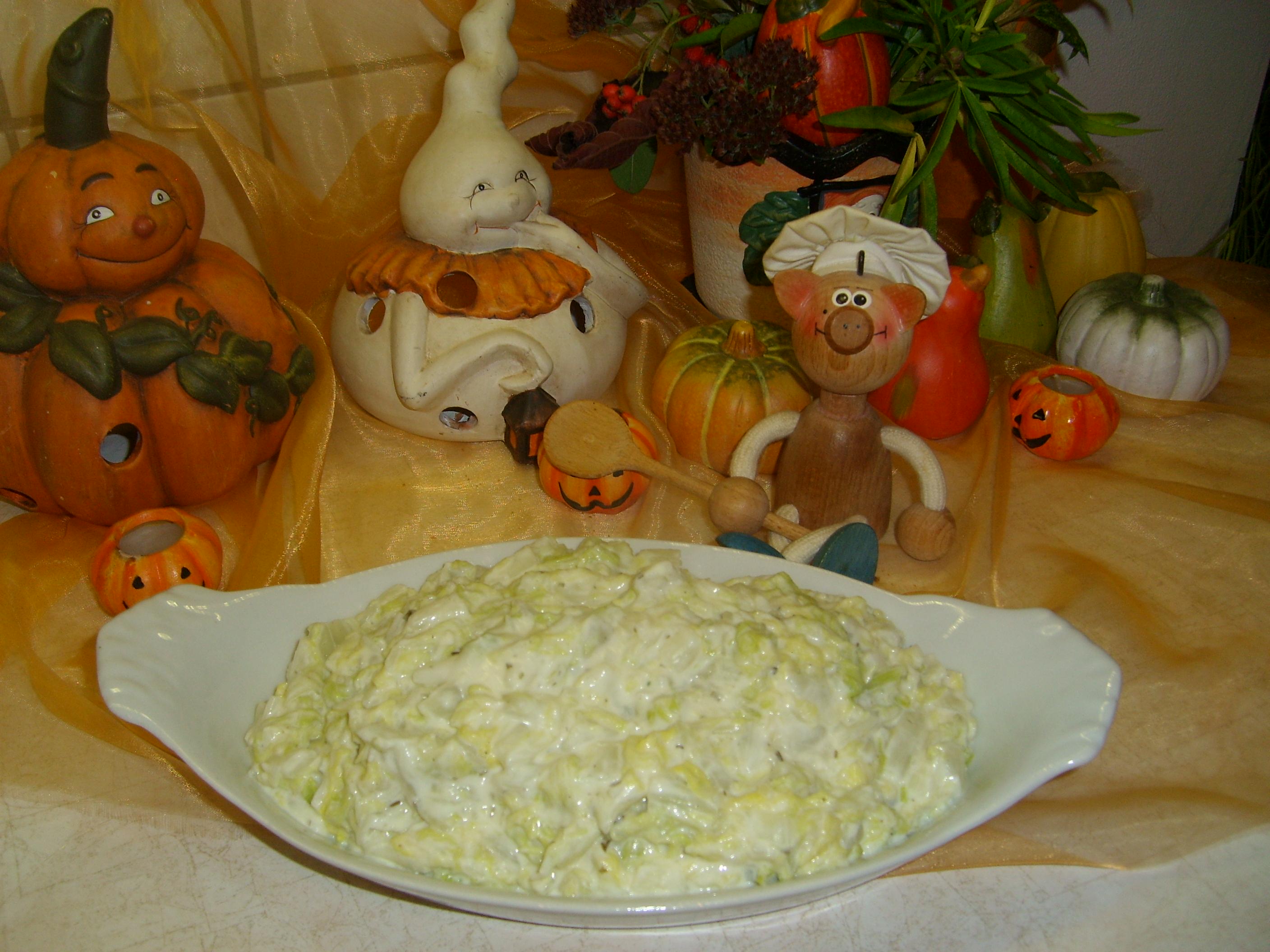 Spitskool met boursin