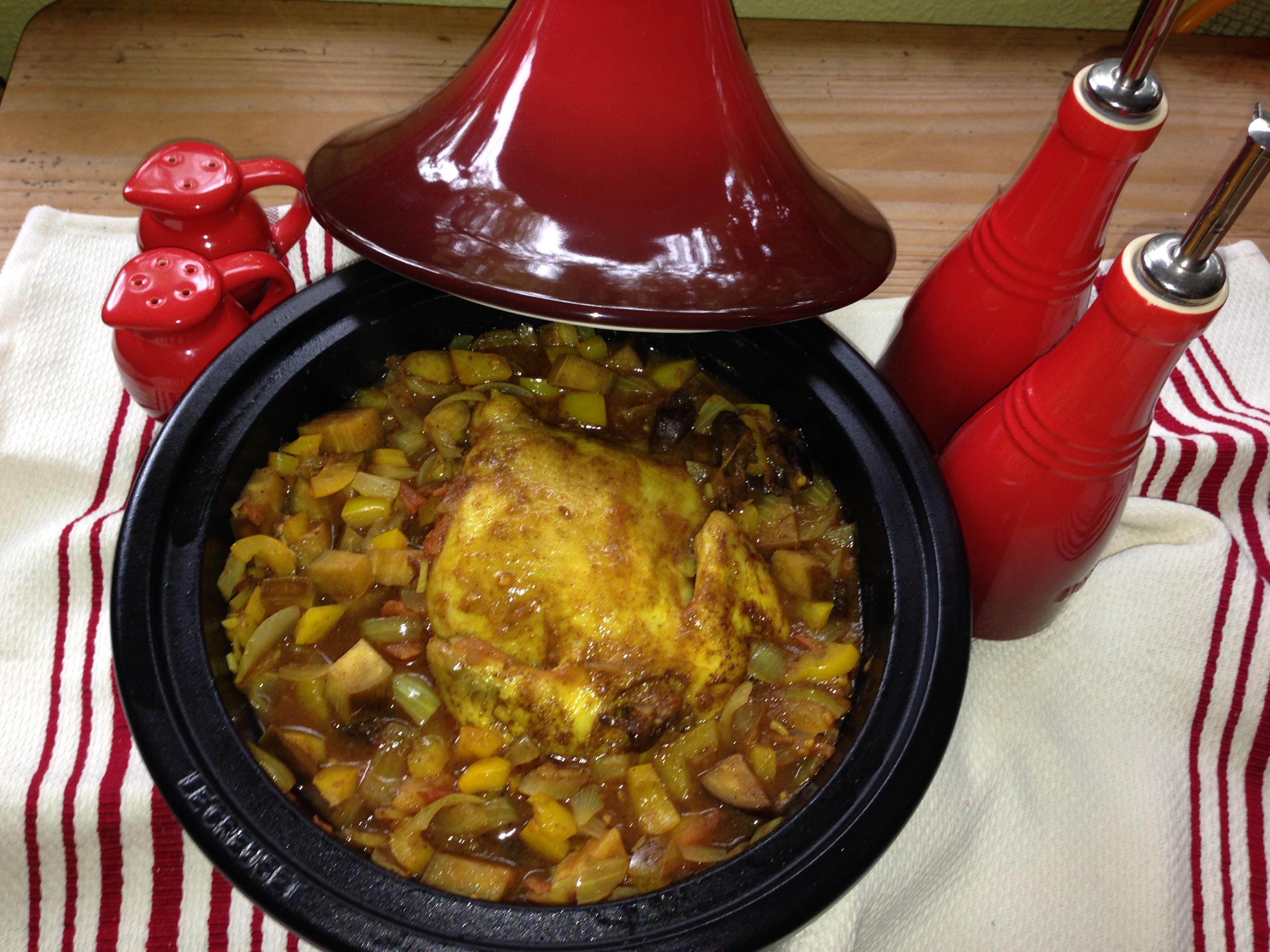 Tajine: poussin met heerlijke groentes