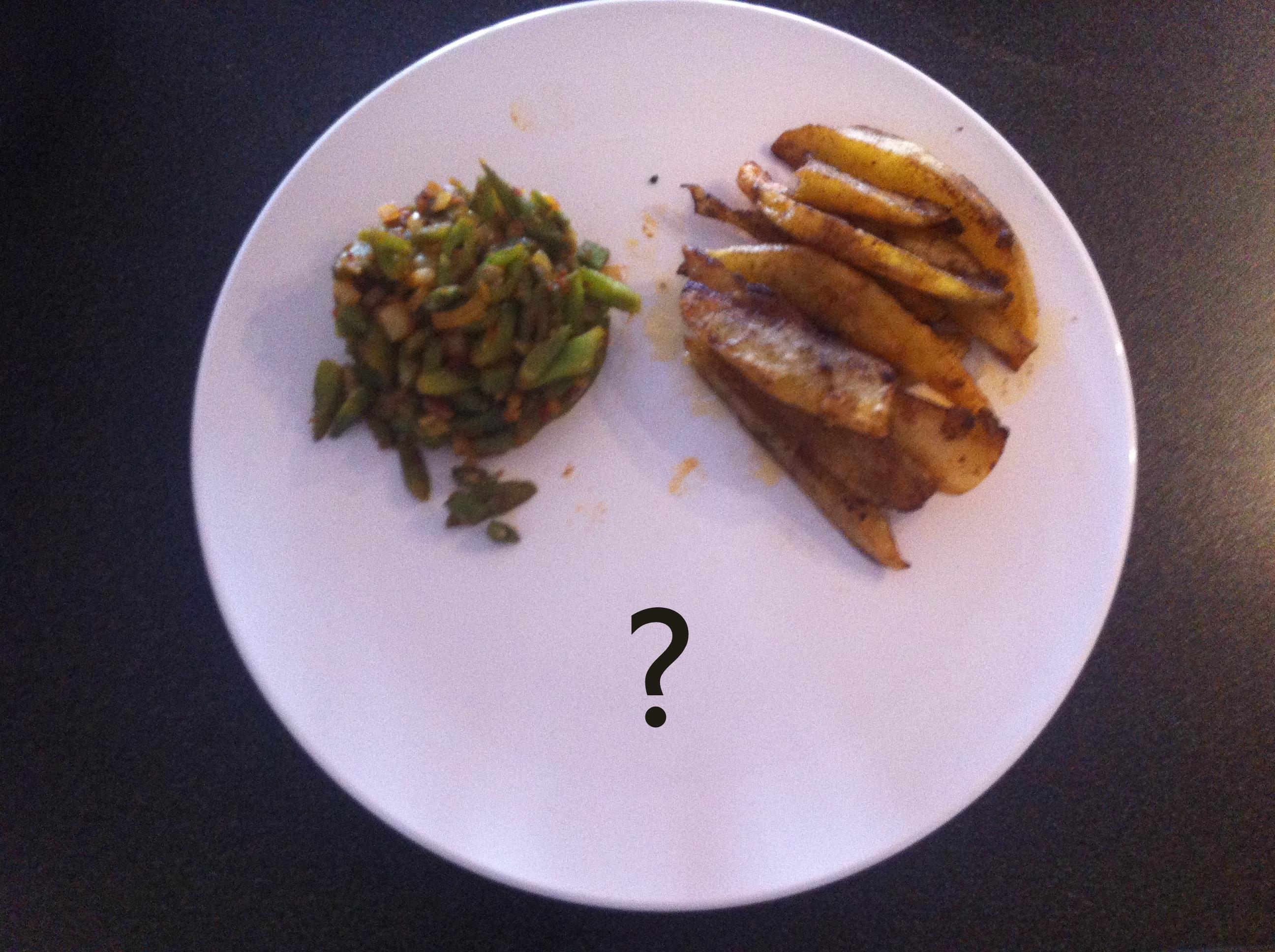 Pittige pronkbonen met roast potatoes