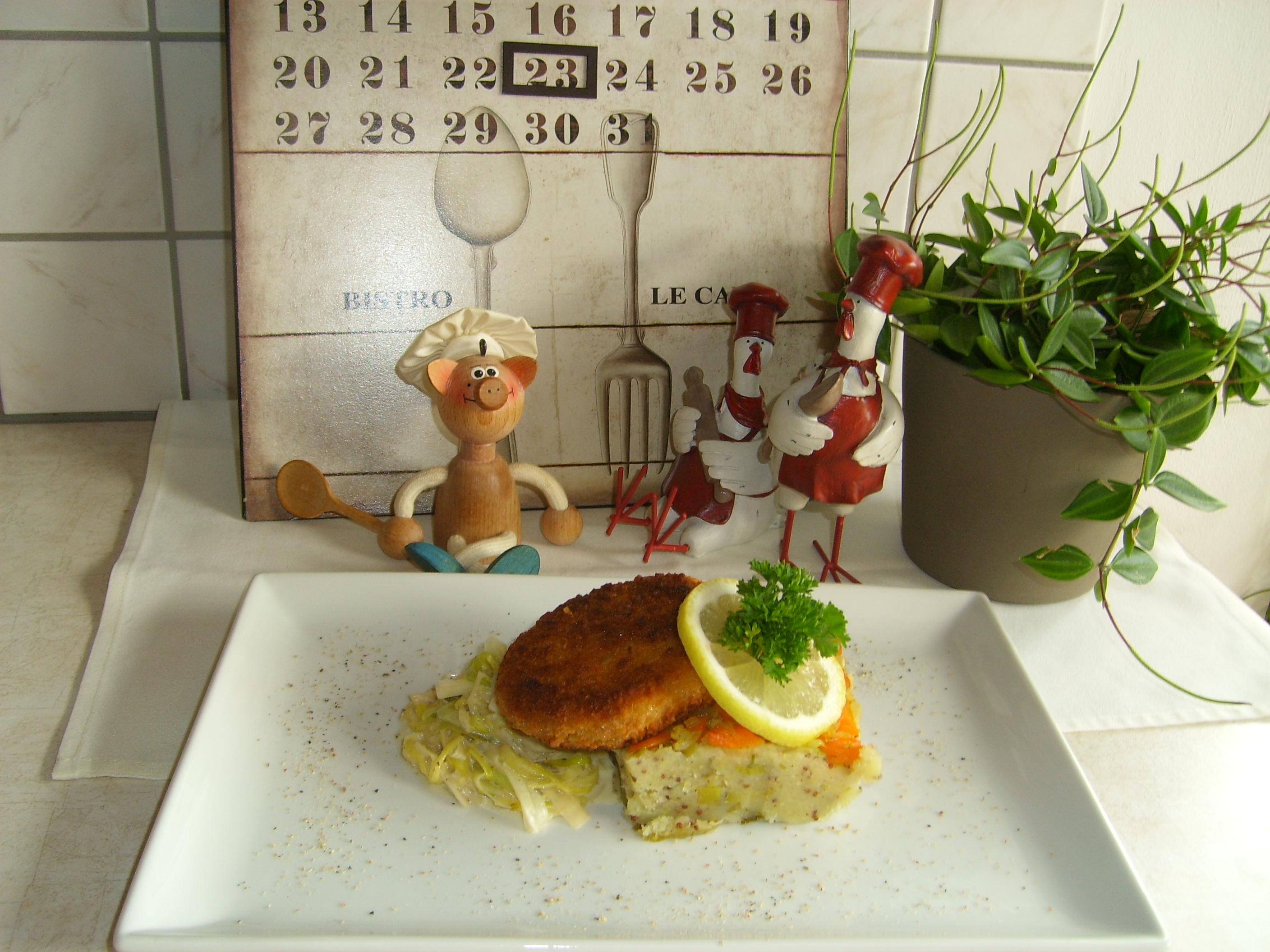 Dagschotel: visstick met groenten en aardappelpuree