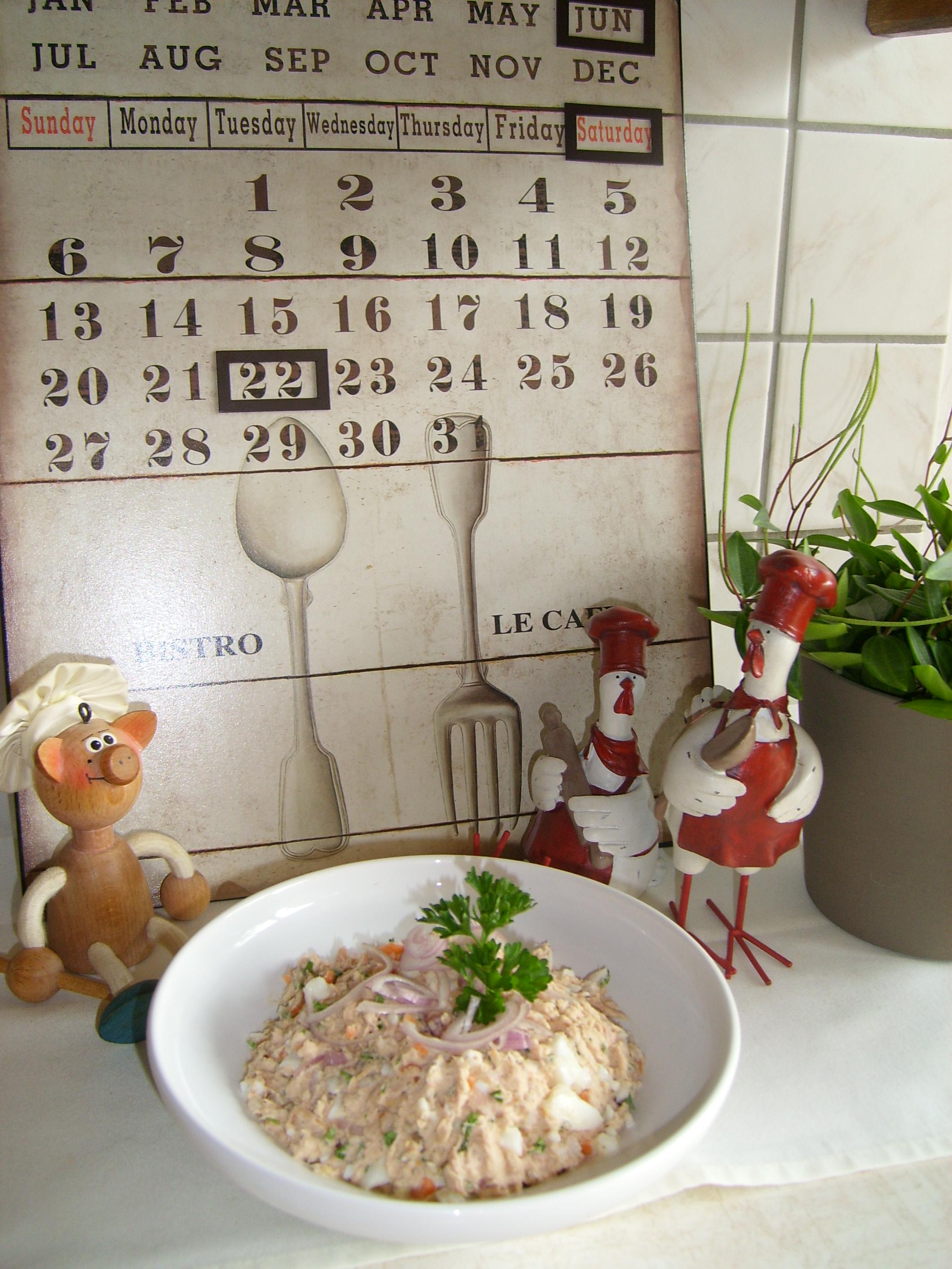 Tonijnsalade pittig gekruid