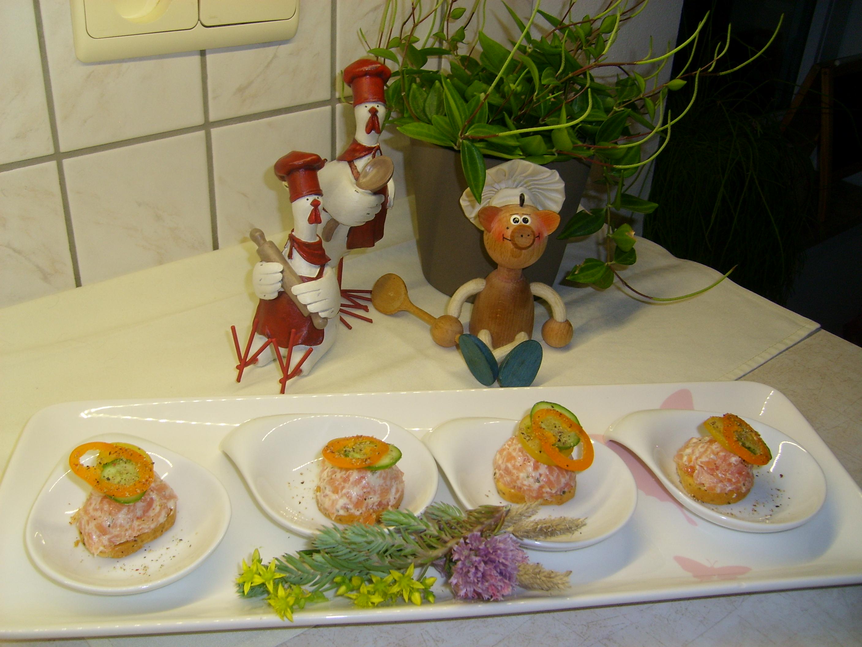 Hapje: bruschetta met gerookte zalm