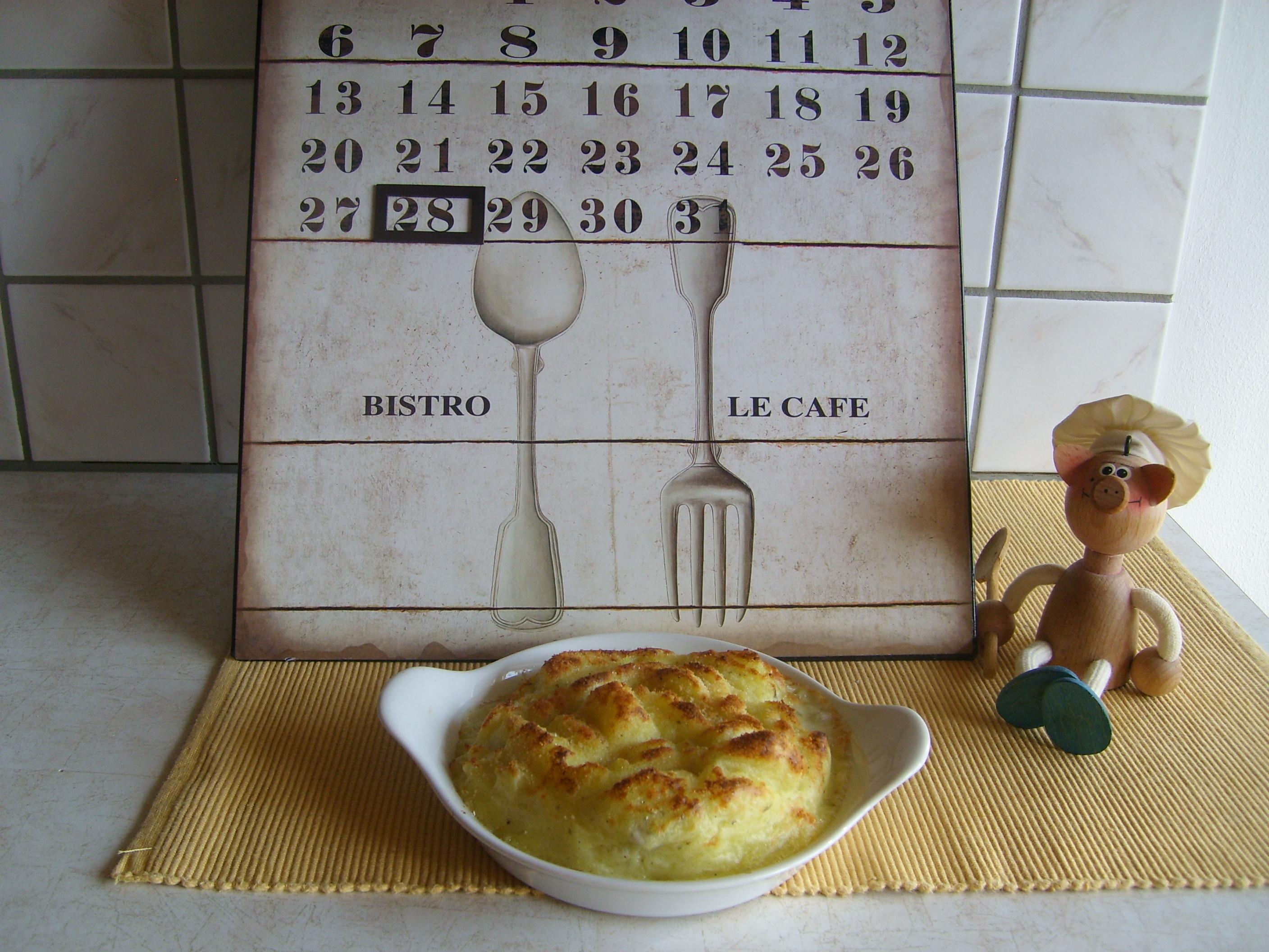 Aardappelpuree met gorgonzola 