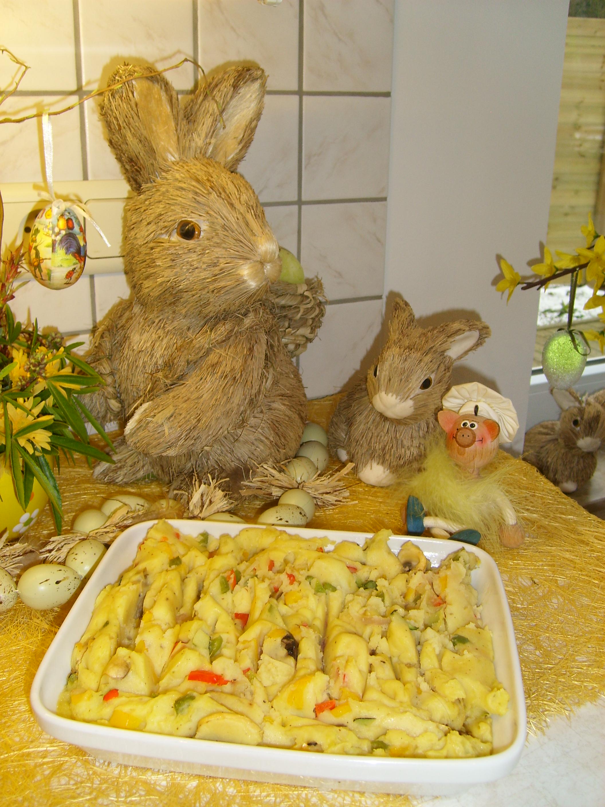 Aardappelpuree op zijn paasbest