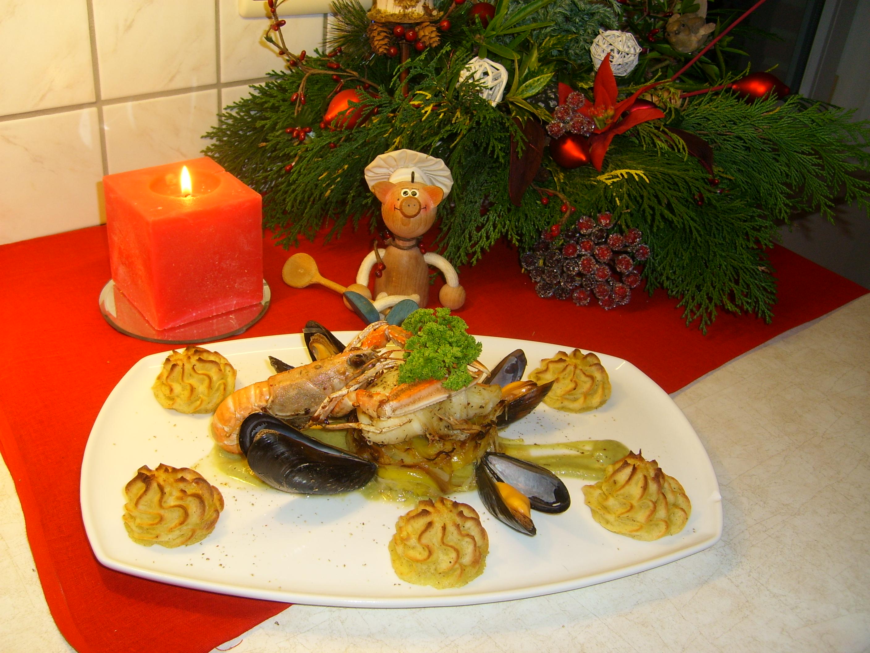 Feestelijk visbordje
