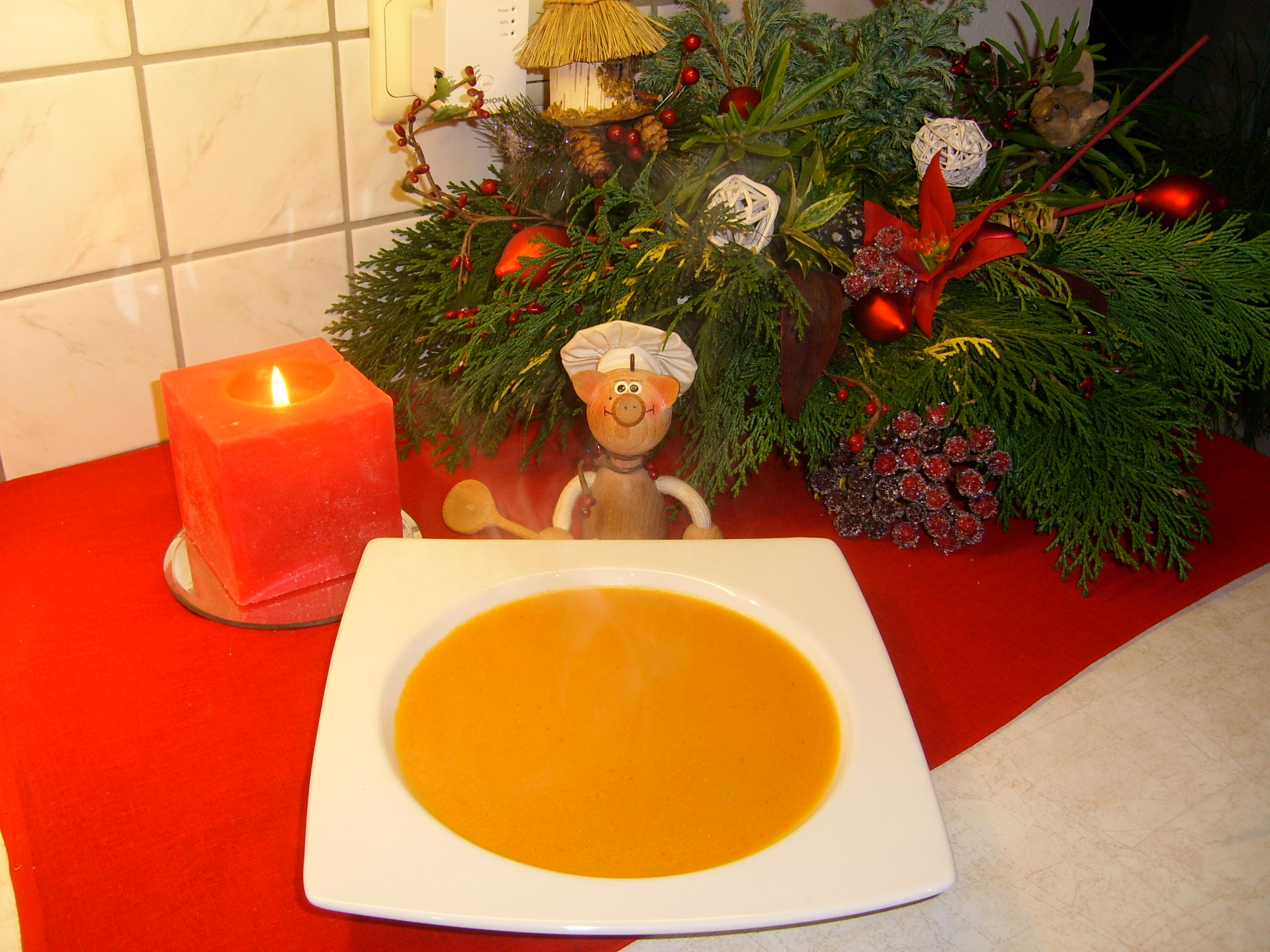 Soep: oosters tomaten-kokossoepje