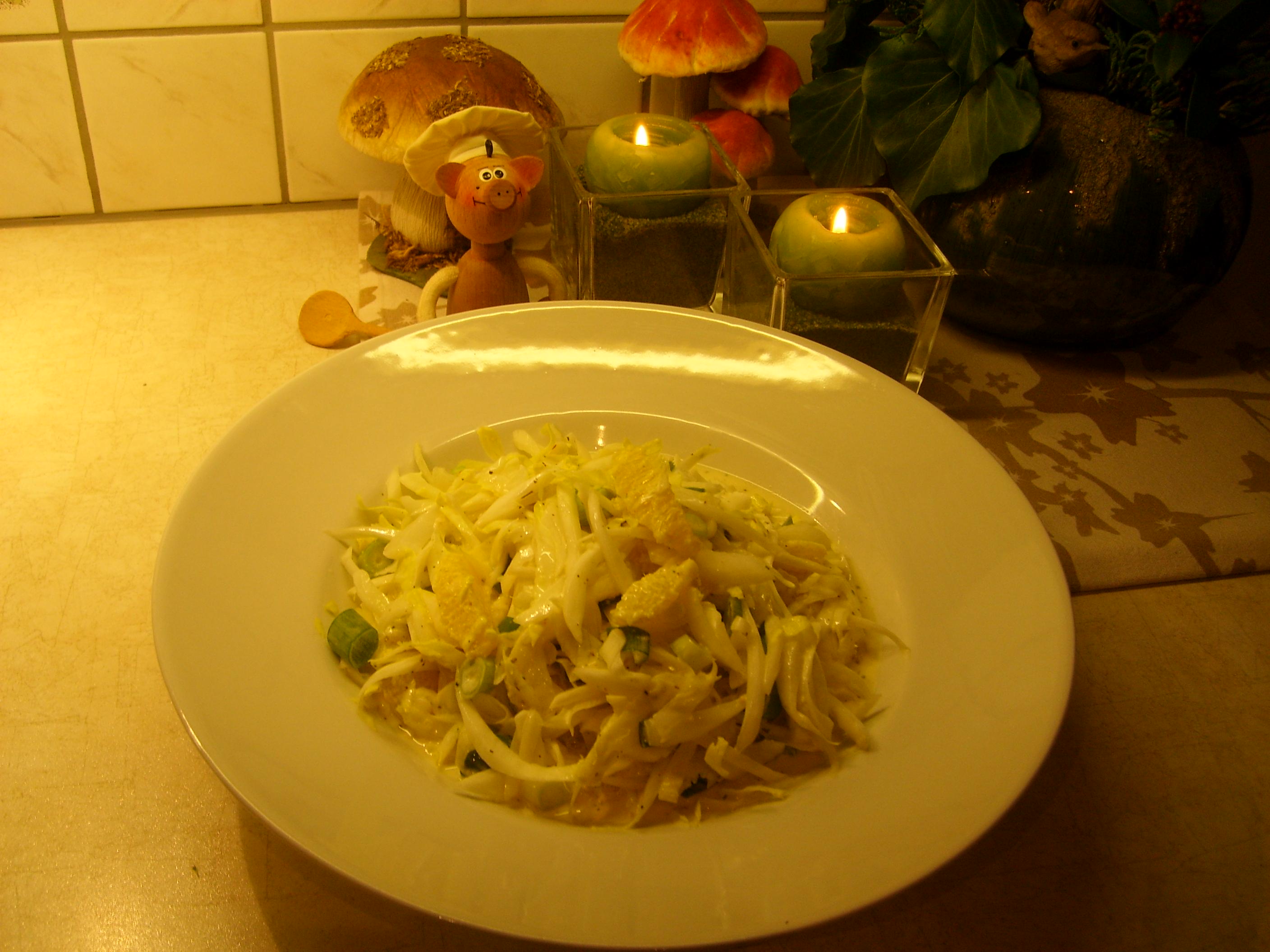 Witloofsla met appelsien