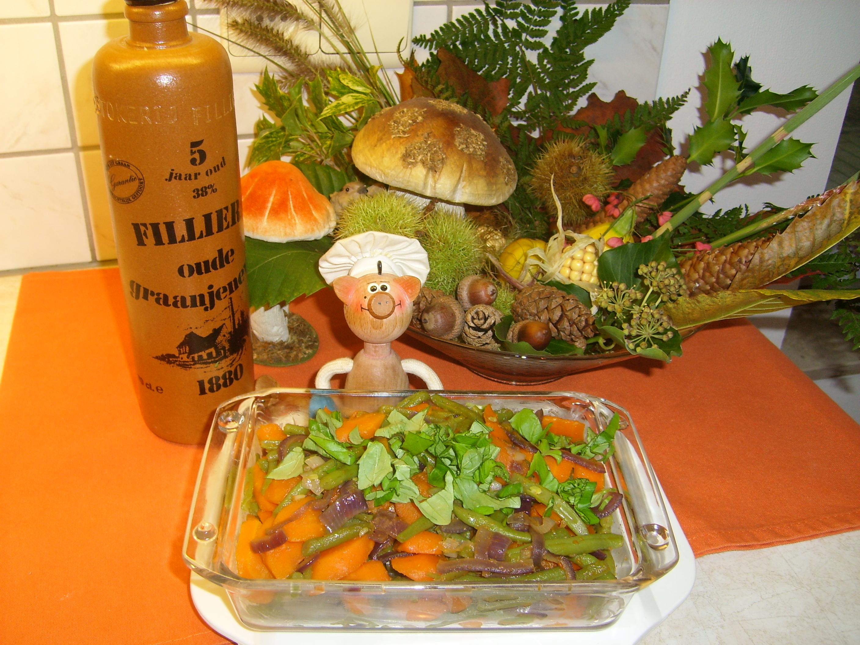 Groenten met oude graanjenever