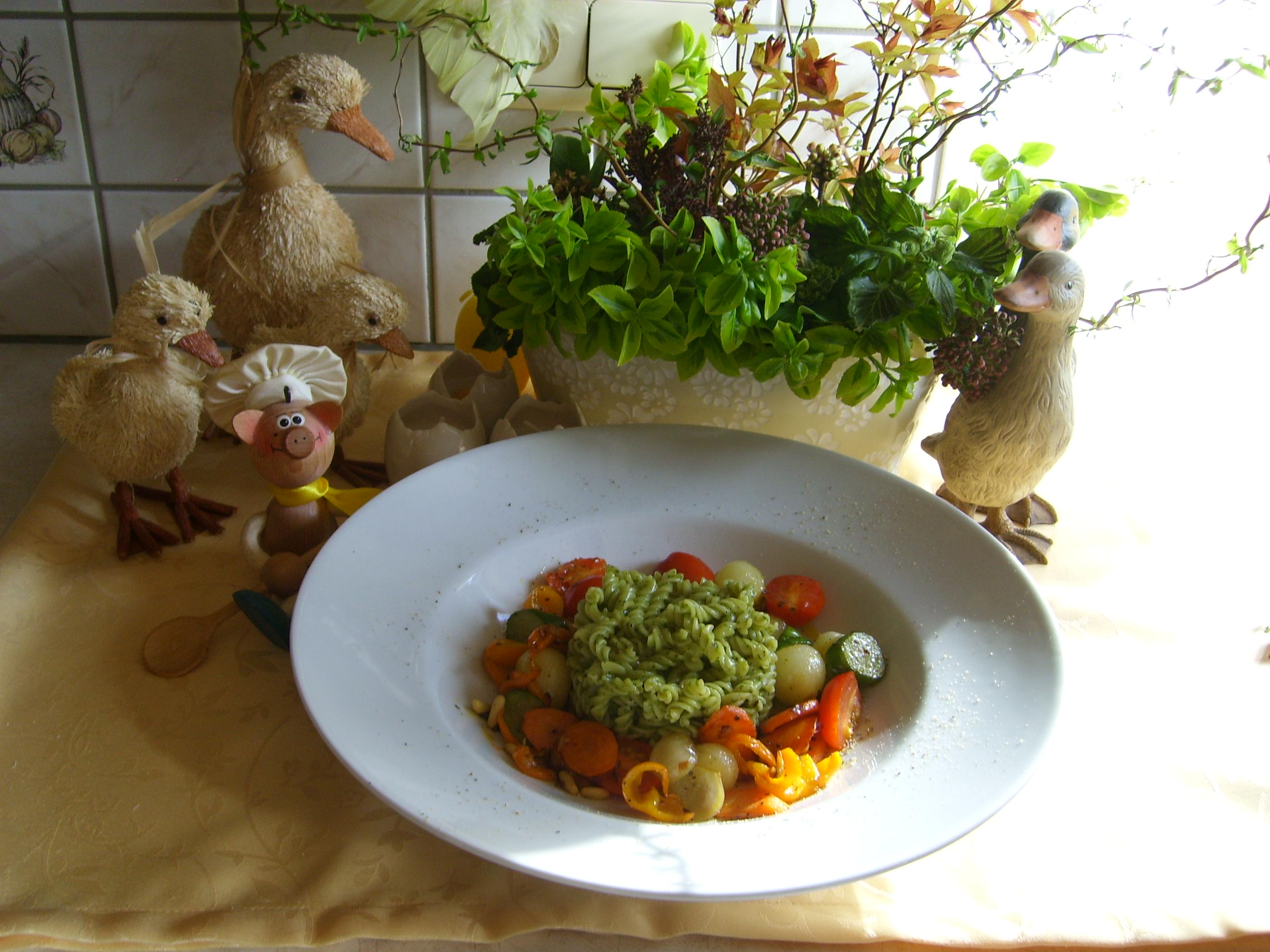 Vegetarische pasta voor Anna haar Tante