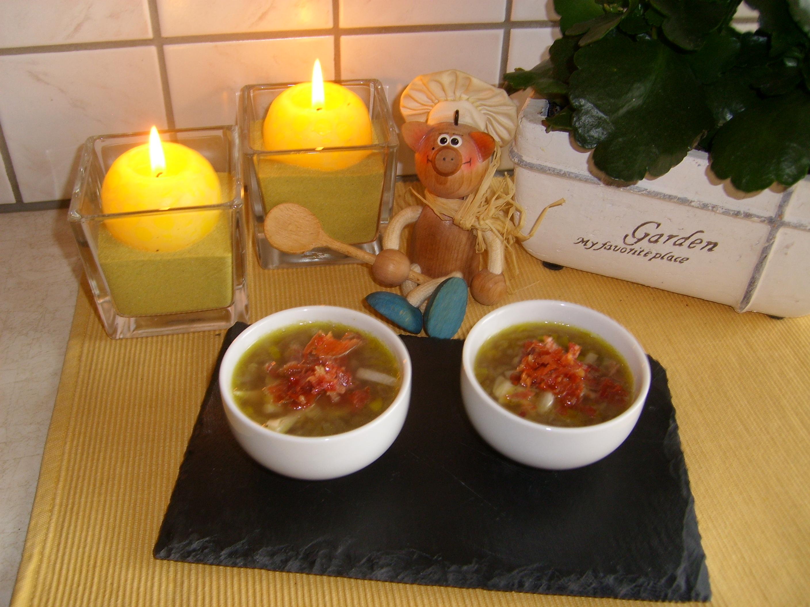 Hapje: witloofsoepje met parmaham
