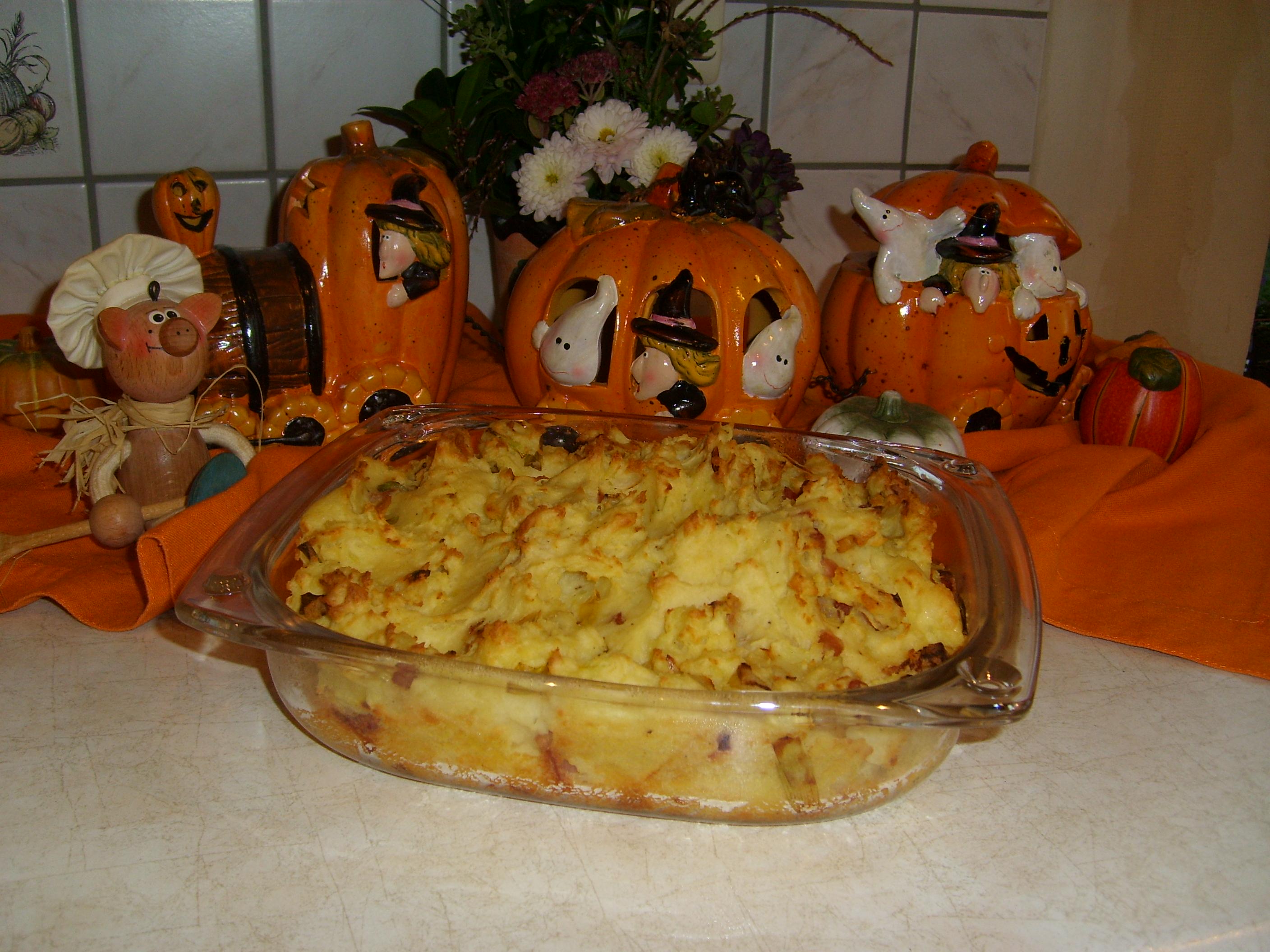 Aardappelpuree met witloof en Zwarte Woudham