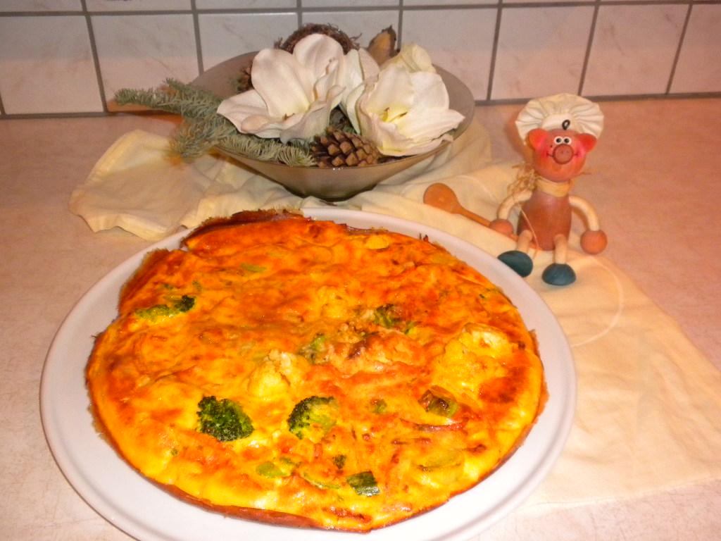 Eieromelet met knapperige groenten