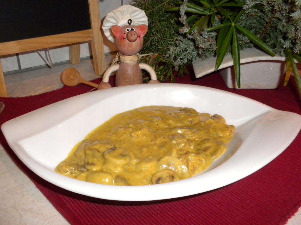 Saus : champignons met curry