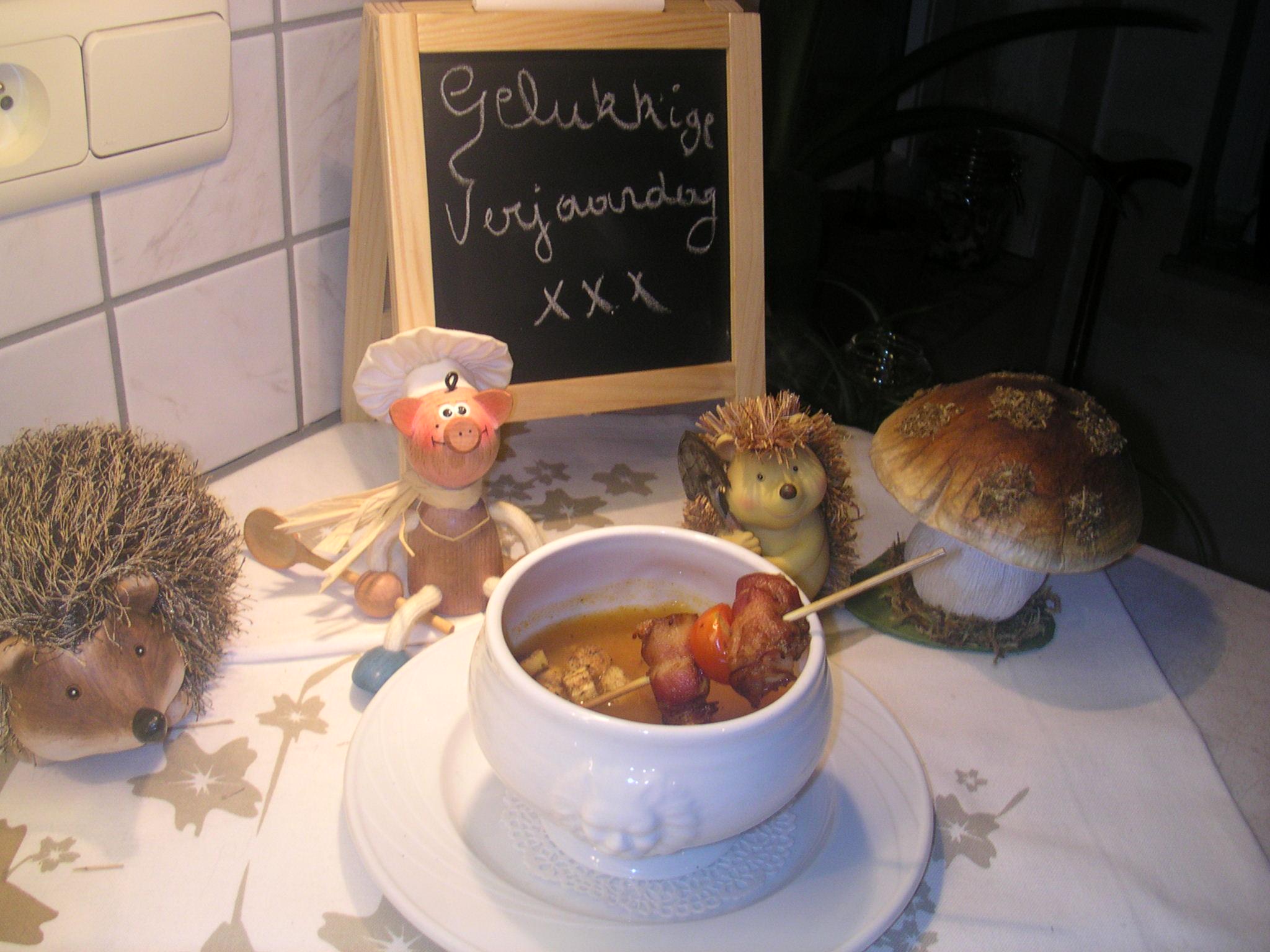 Soep voor ons Belleke haar verjaardag