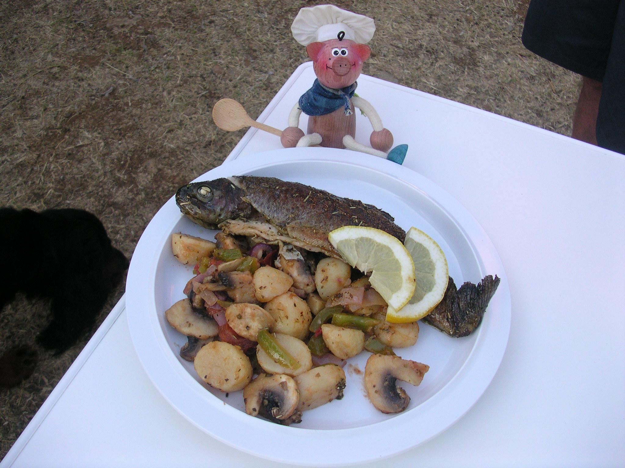 Vakantie: Forel met provencaalse kruiden