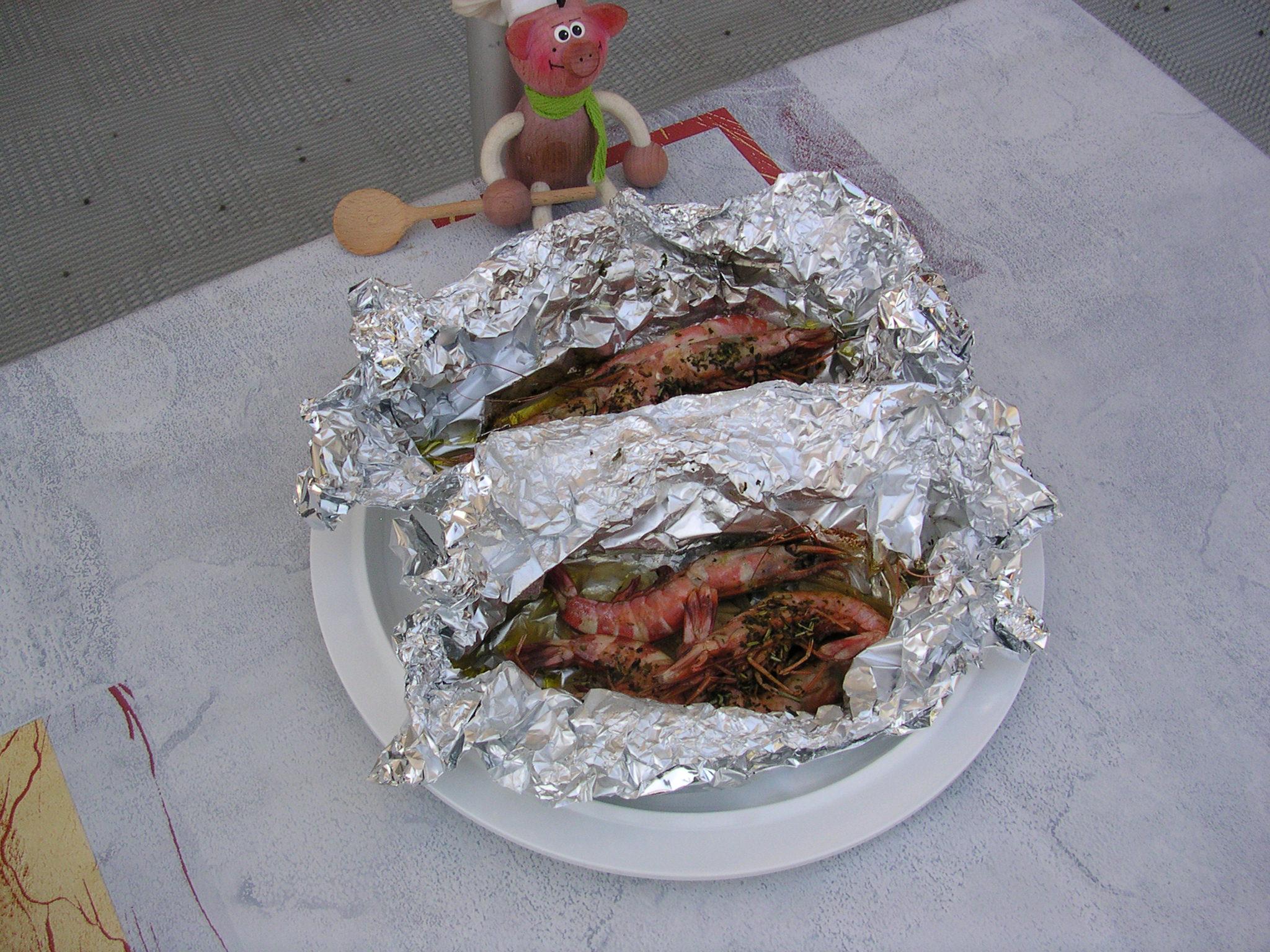 Vakantie papilot met langoestines