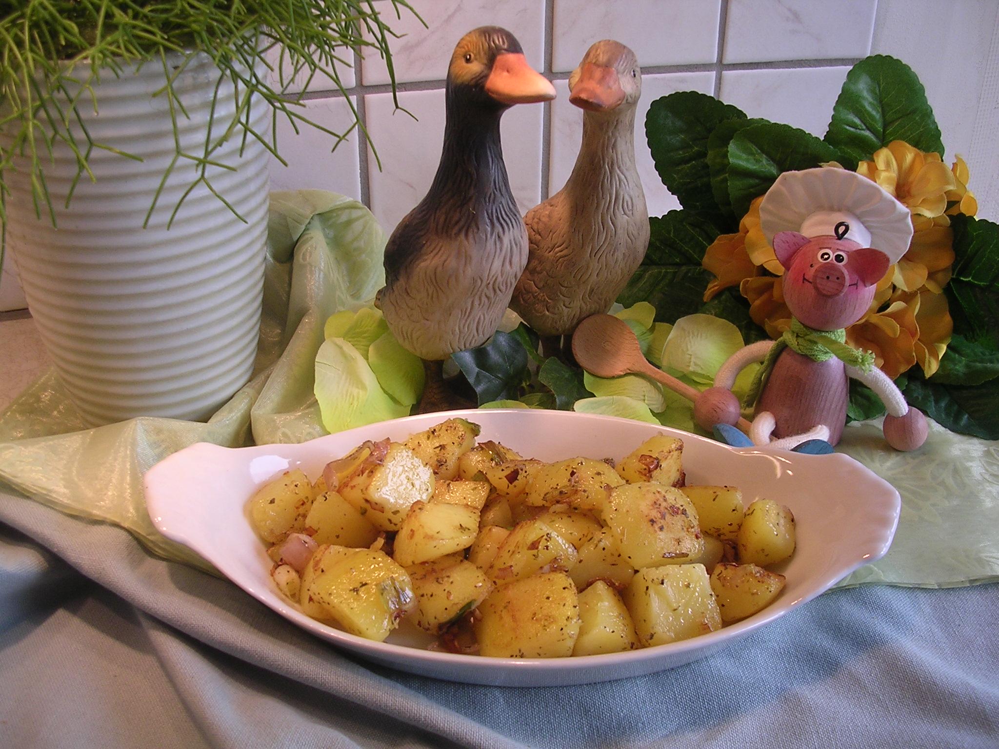 Aardappelen met sjalot en lente ajuintjes