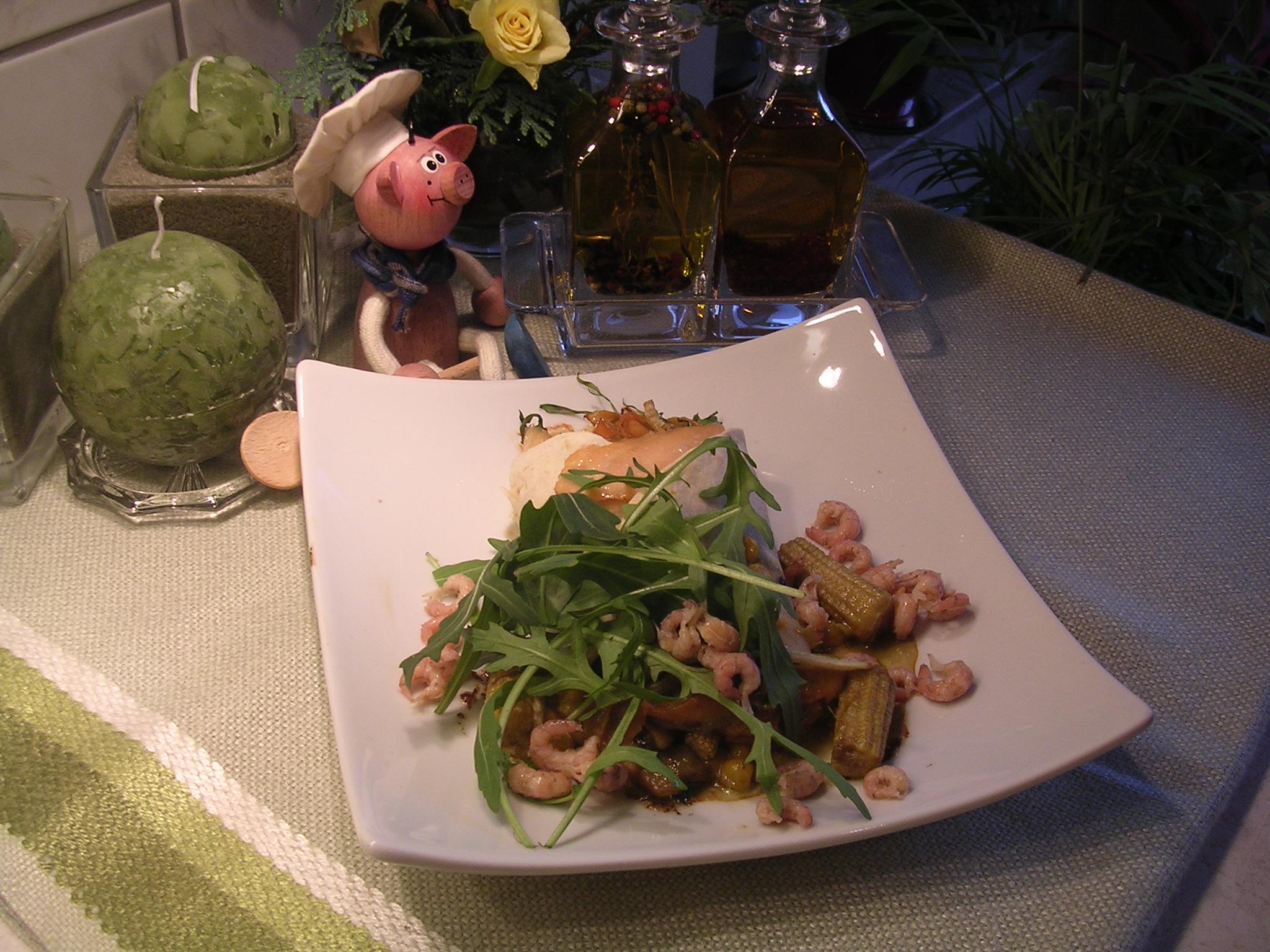 Wraps met gerookte zalm