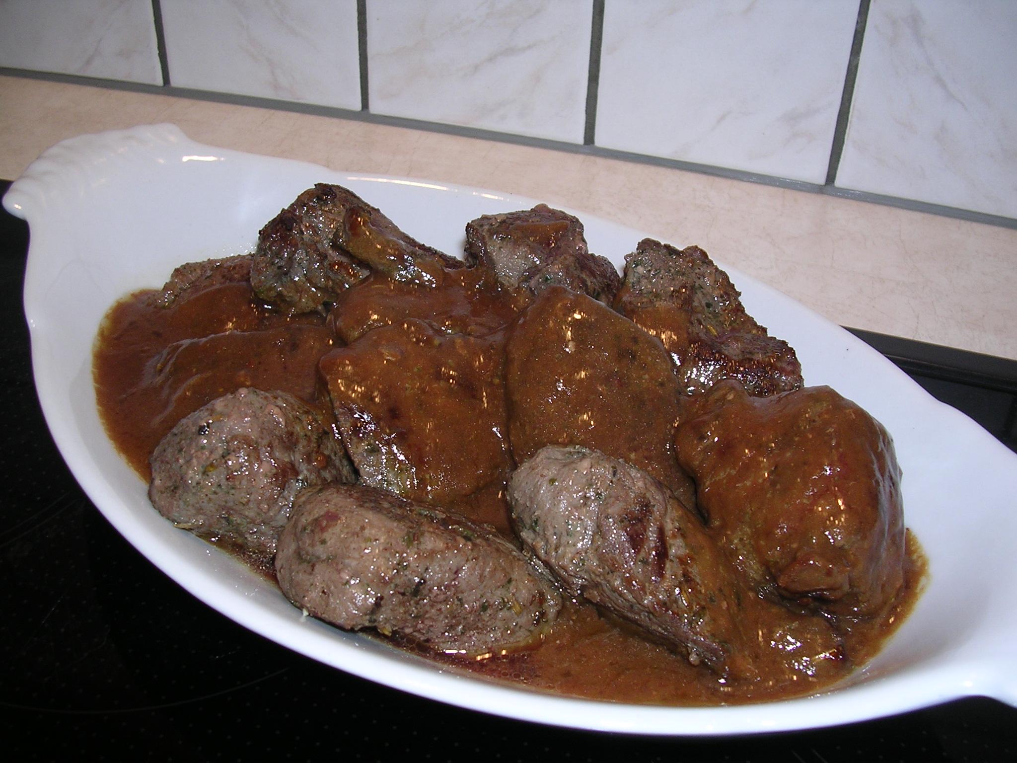 Lams tournedos met witte wijn