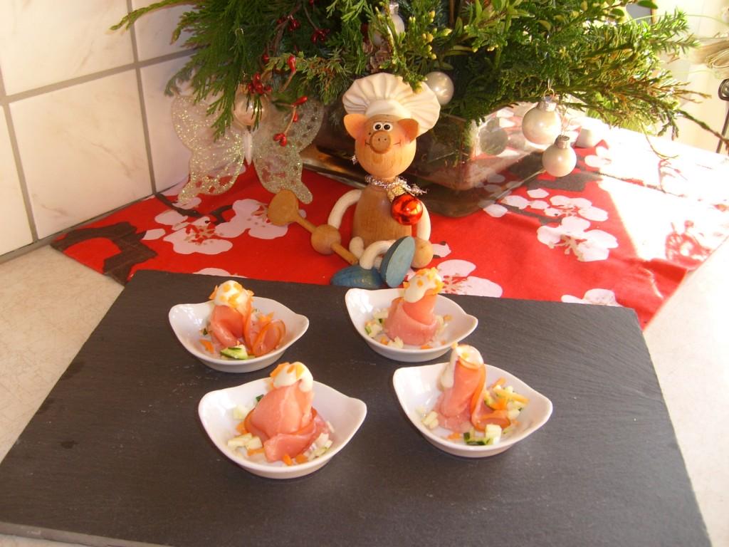 Hapje: gerookt rundsfilet met truffeldressing