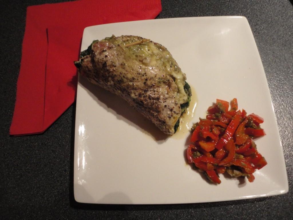 Varkensfiletlapje met raapstelen en mozzarella