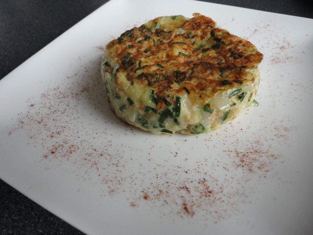 Eierkoek met sjalot en bieslook