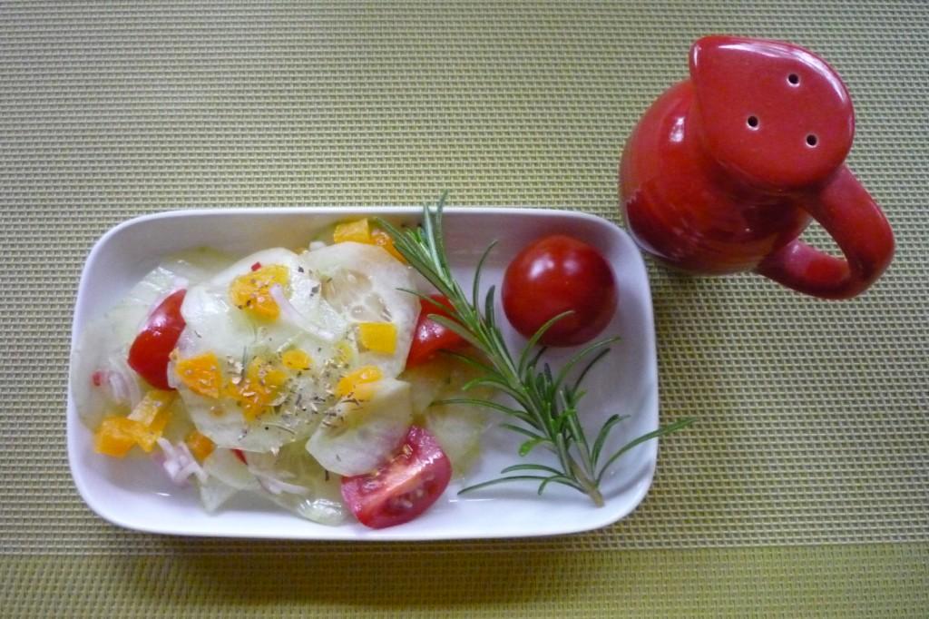 Komkommersalade, je verwacht het niet 