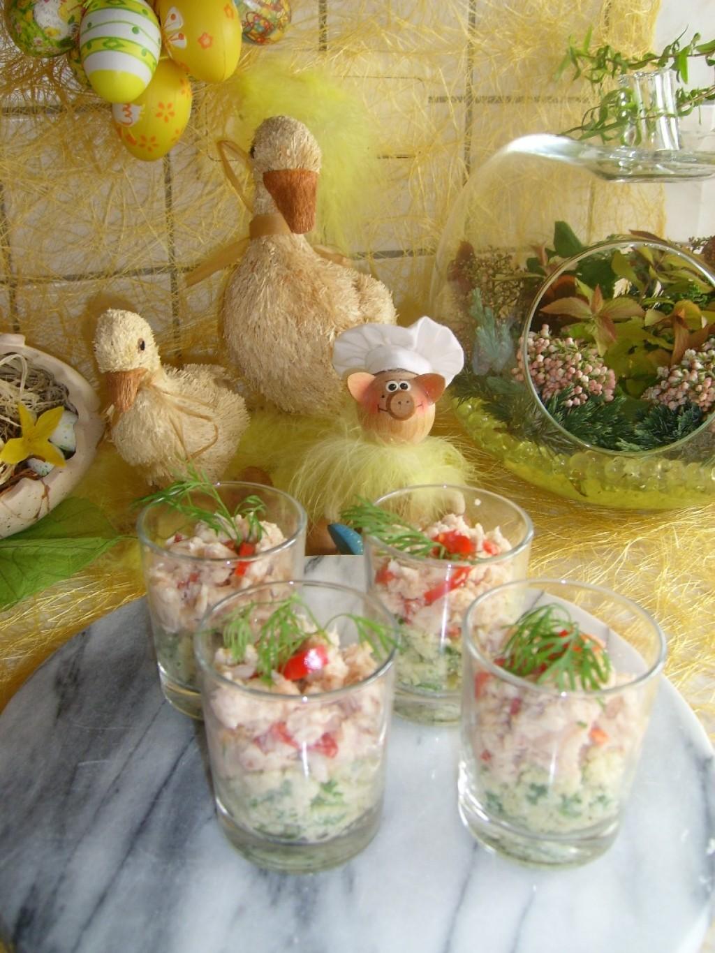 Hapje: couscous met gerookte forel