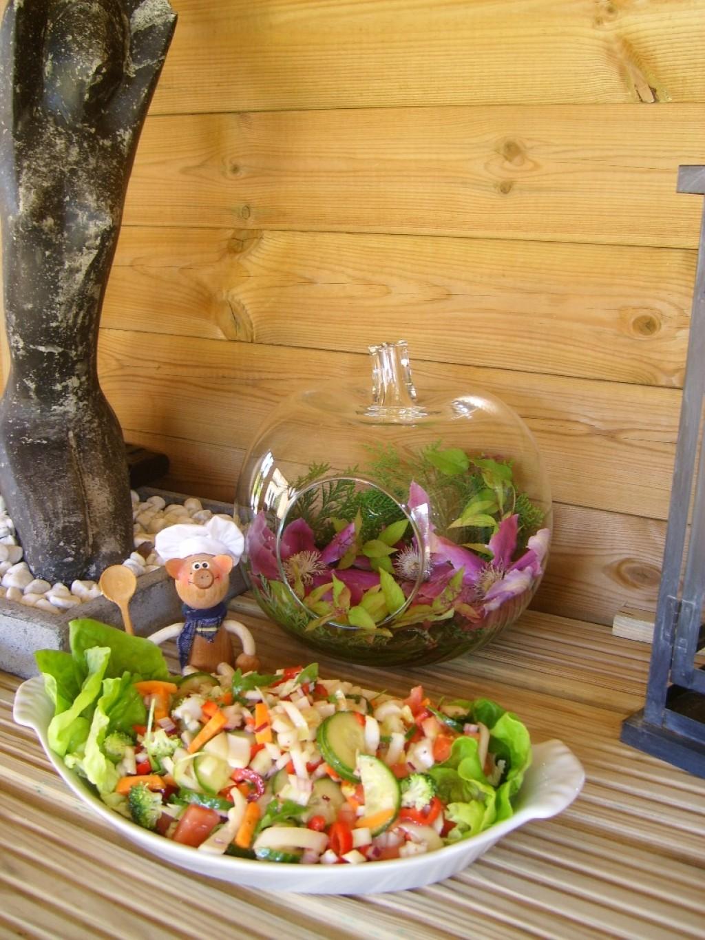 Salade fris en kleurrijk