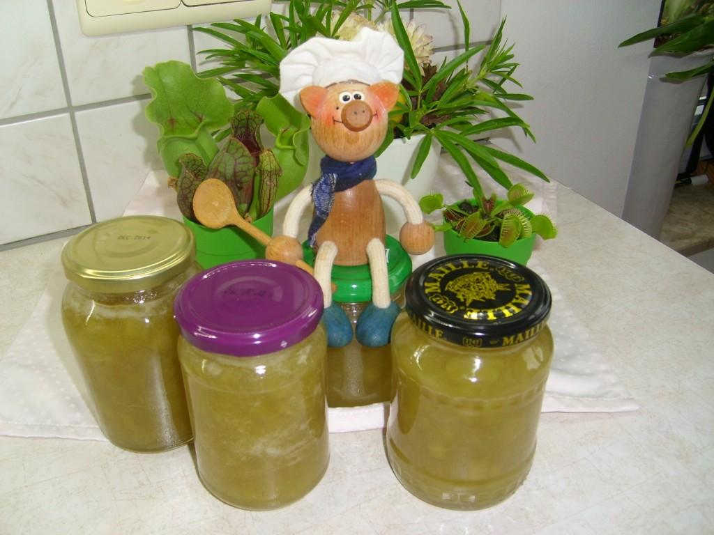 Confituur: rabarber met galia meloen