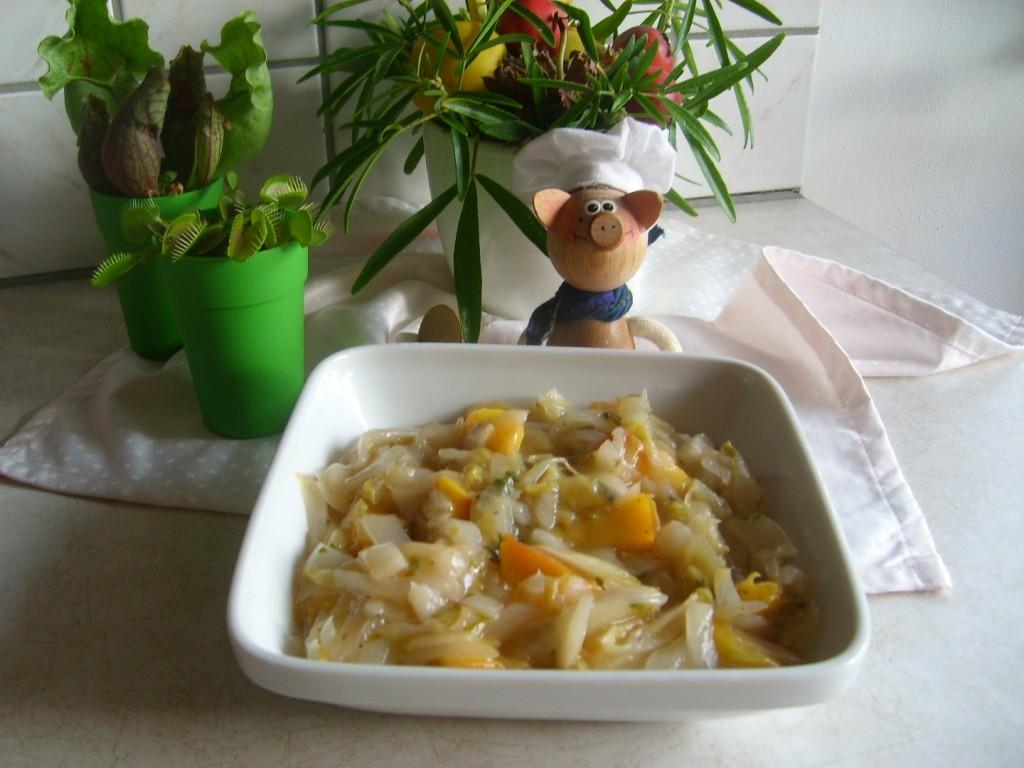 Groenten: witloof met nectarine