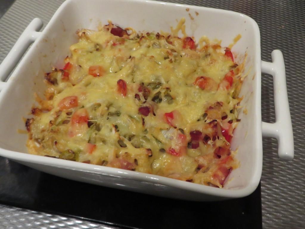 Gegratineerde groenlof